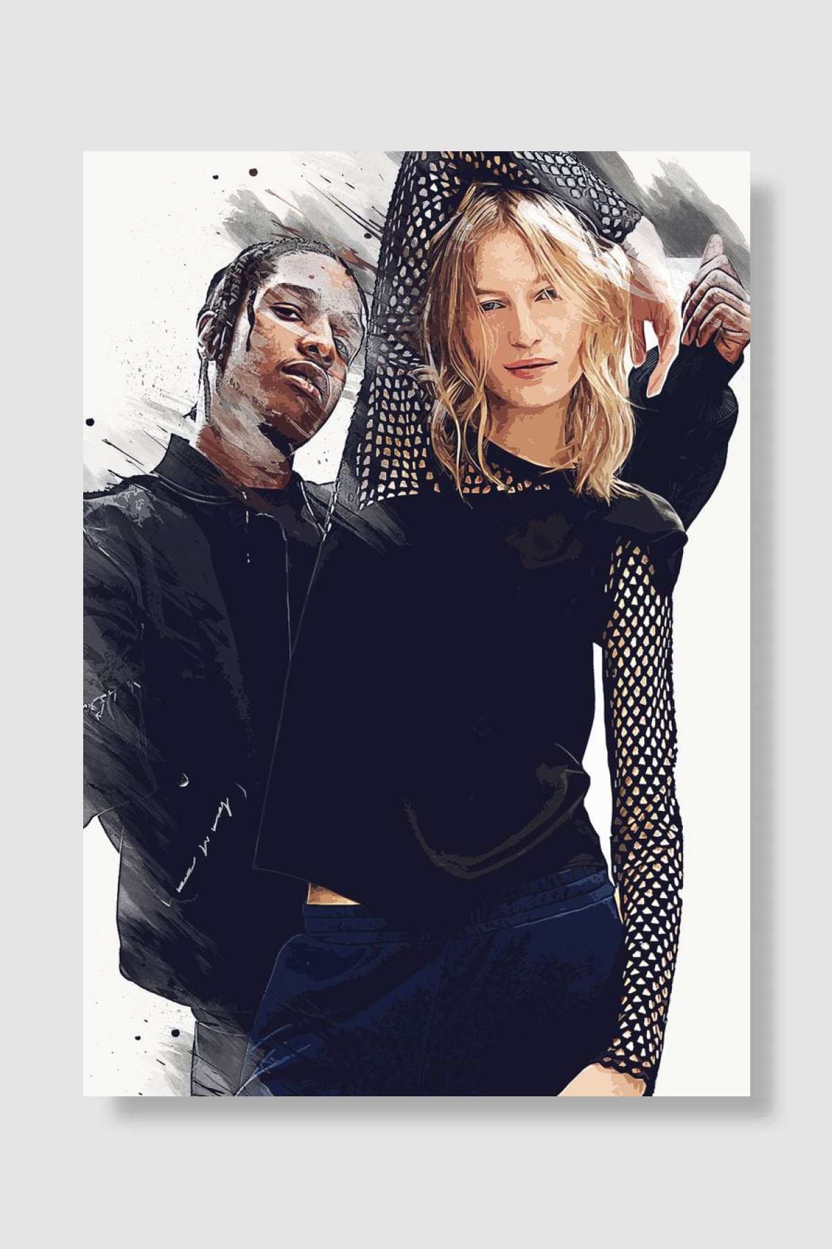 Asap Rocky Müzik Poster Çerçevesiz Yüksek Kalite Müzik Afiş Duvar Poster