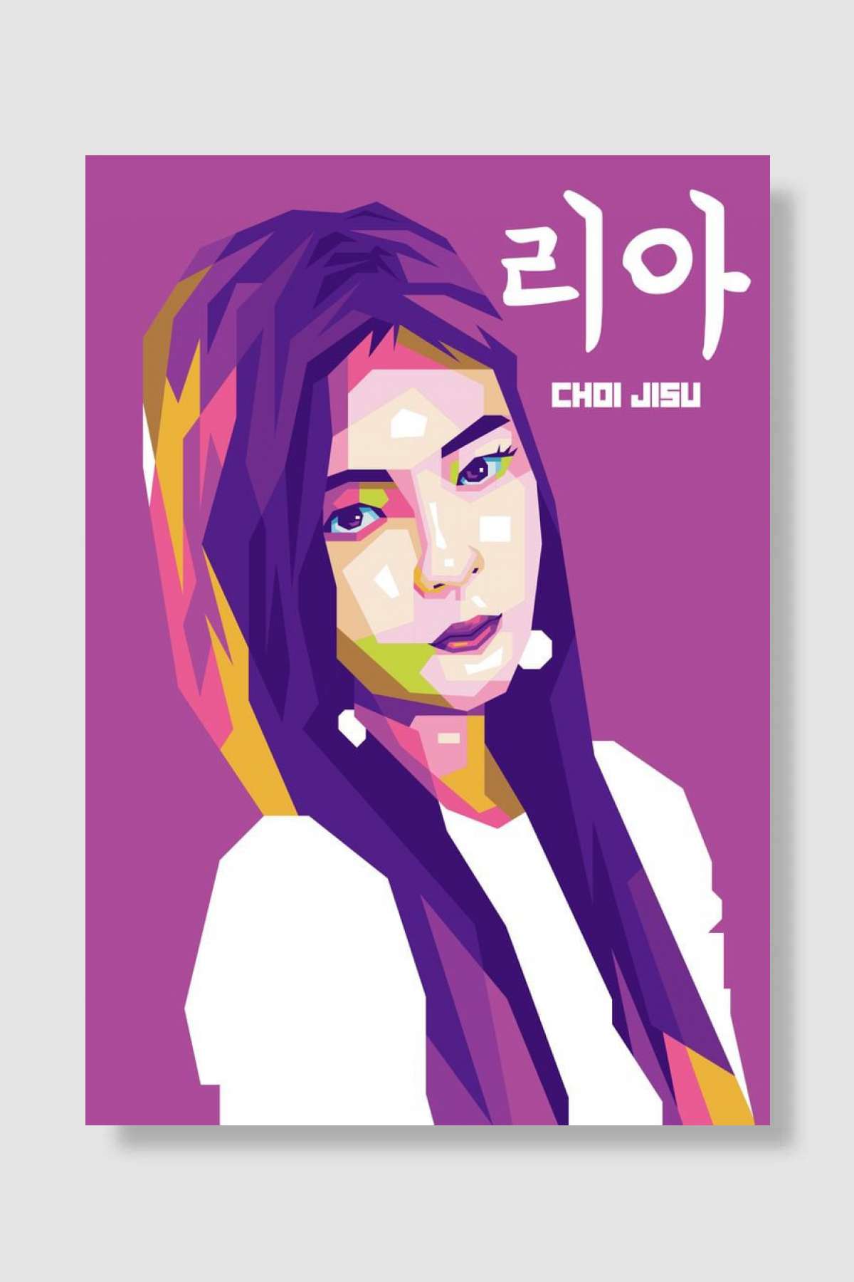 ITZY LIA POP ART Müzik Poster Çerçevesiz Yüksek Kalite Müzik Afiş Duvar Poster - En İyi Fiyatlarla