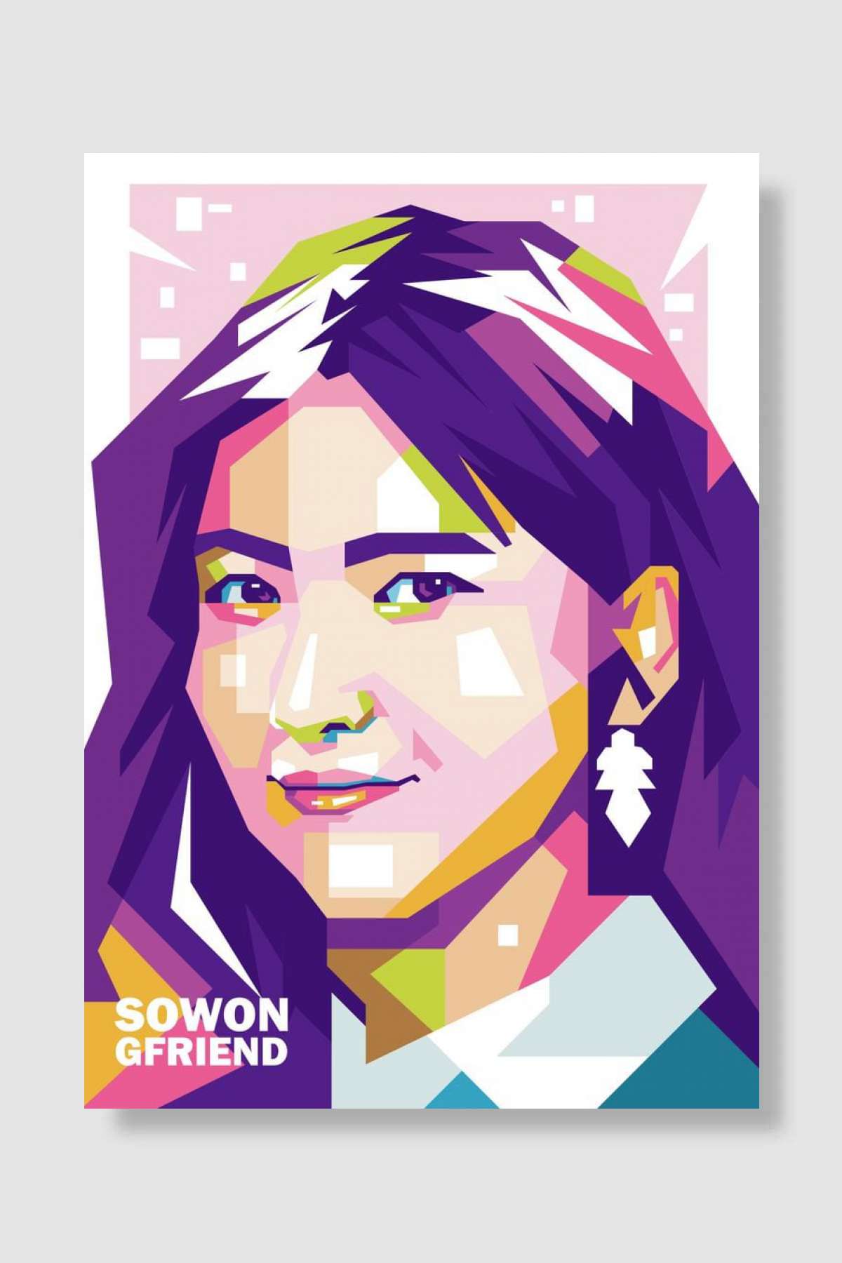 GFRIEND SOWON Müzik Poster Çerçevesiz Yüksek Kalite Müzik Afiş Duvar Poster