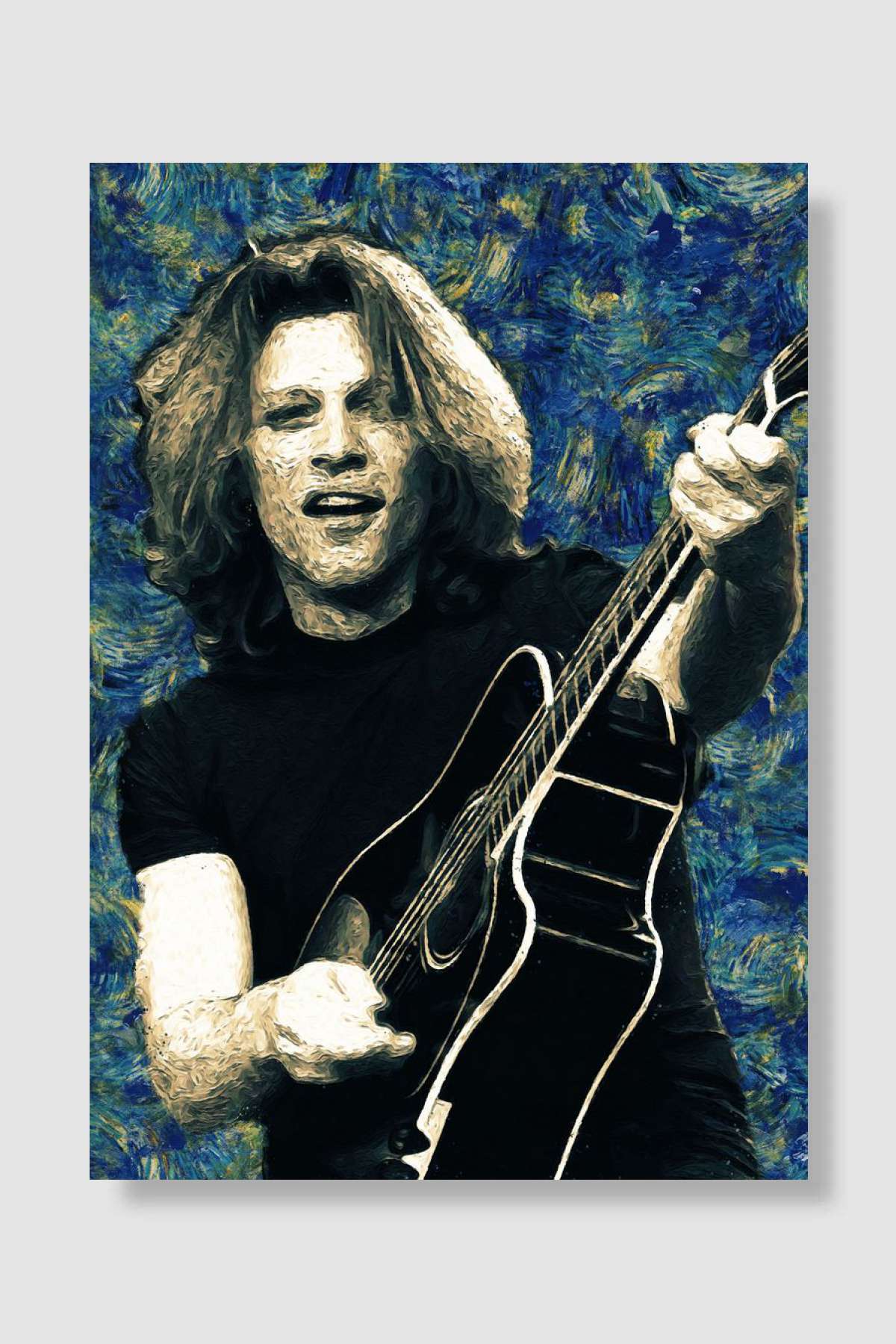 Bon Jovi Müzik Poster Çerçevesiz Yüksek Kalite Müzik Afiş Duvar Poster