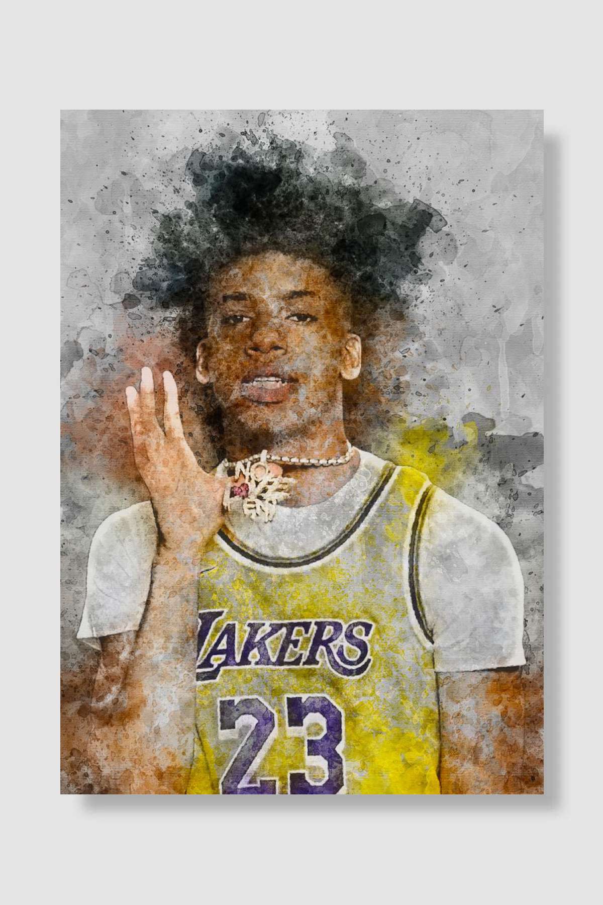 NLE Choppa Müzik Poster Çerçevesiz Yüksek Kalite Müzik Afiş Duvar Poster