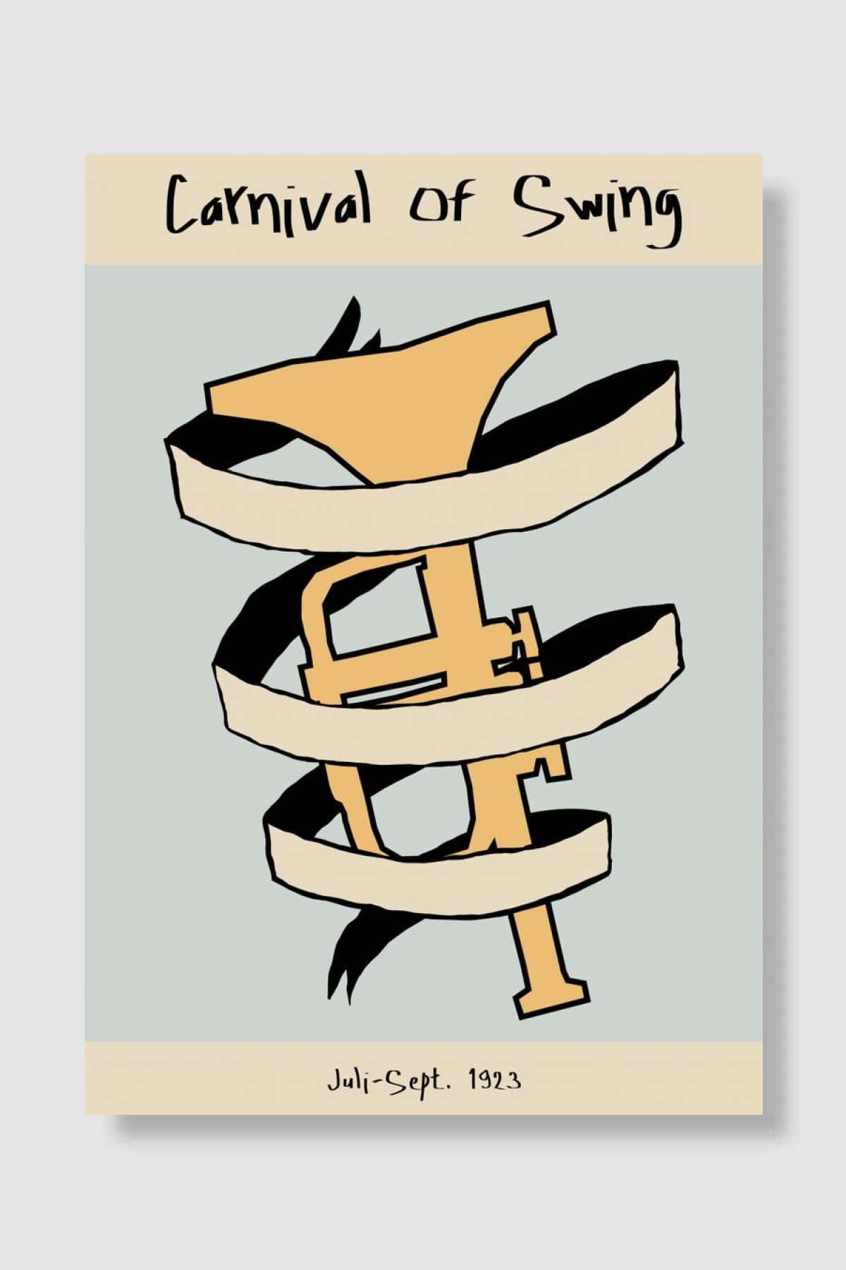 Carnival of Swing Poster Müzik Poster Çerçevesiz Yüksek Kalite Müzik Afiş Duvar Poster - En İyi Fiyatlarla