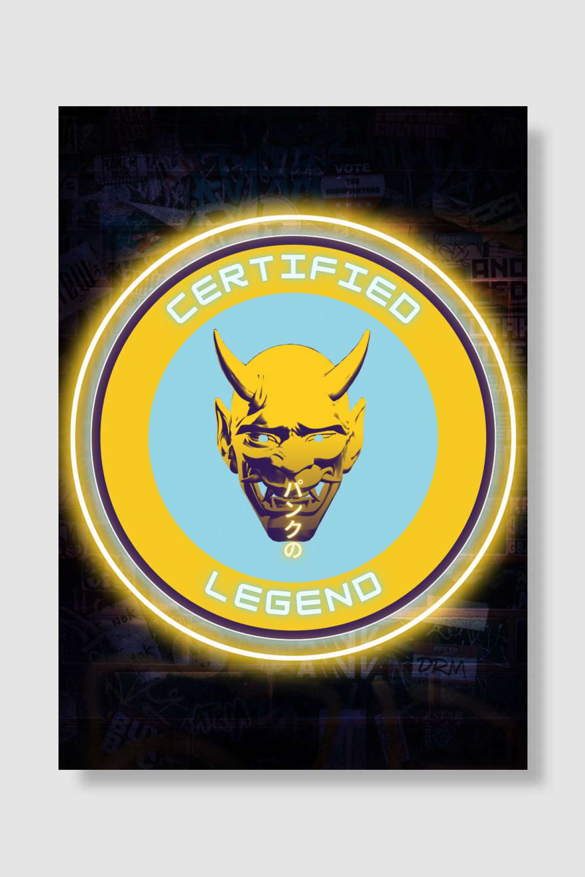Certified Legend Müzik Poster Çerçevesiz Yüksek Kalite Müzik Afiş Duvar Poster
