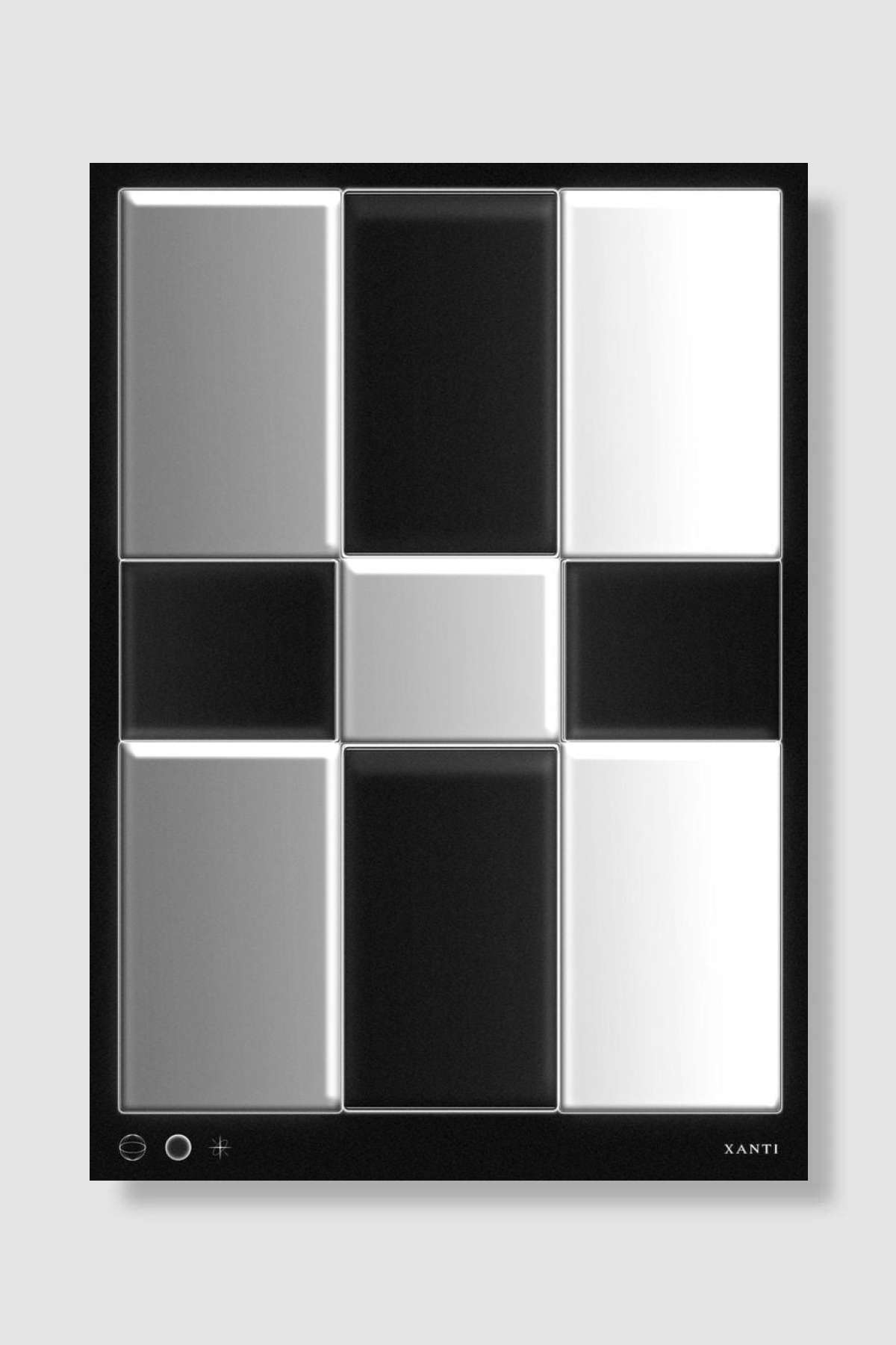 Letter X Müzik Poster Çerçevesiz Yüksek Kalite Müzik Afiş Duvar Poster