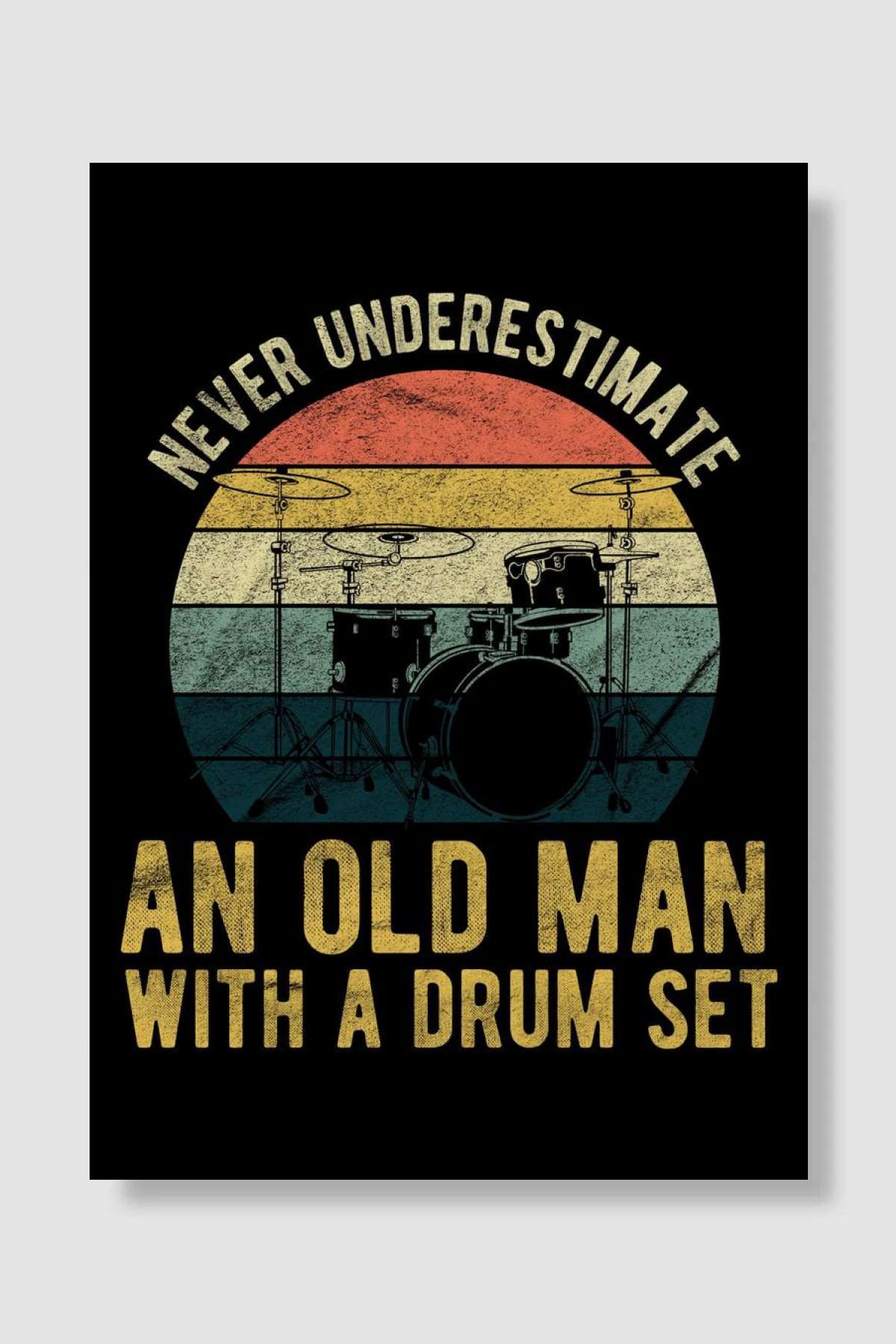 Drum Player Müzik Poster Çerçevesiz Yüksek Kalite Müzik Afiş Duvar Poster