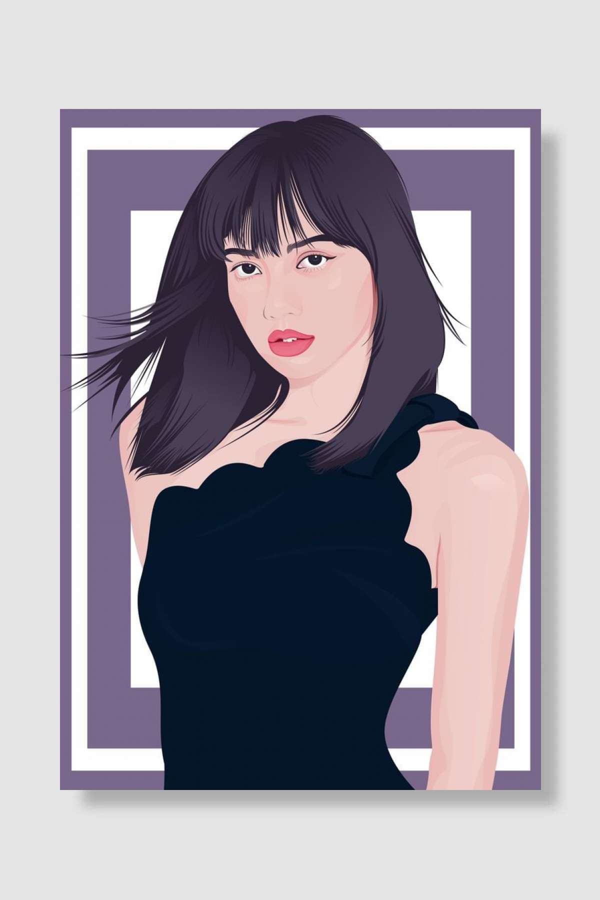 kpop vector minimalis Müzik Poster Çerçevesiz Yüksek Kalite Müzik Afiş Duvar Poster