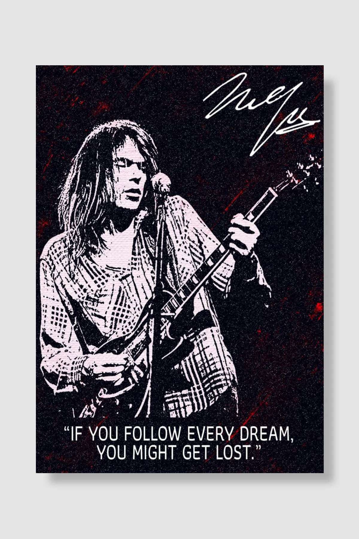 NEIL YOUNG Müzik Poster Çerçevesiz Yüksek Kalite Müzik Afiş Duvar Poster