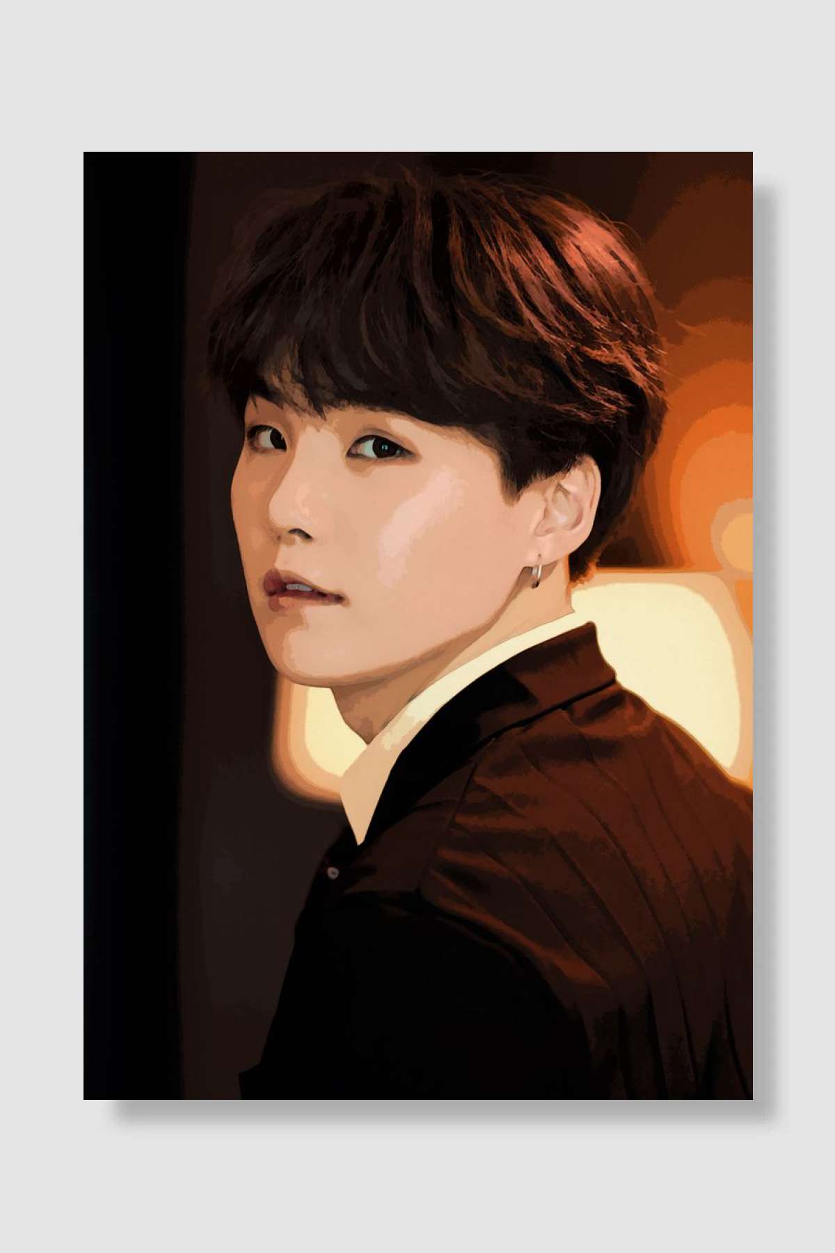 Suga BTS Müzik Poster Çerçevesiz Yüksek Kalite Müzik Afiş Duvar Poster - En İyi Fiyatlarla