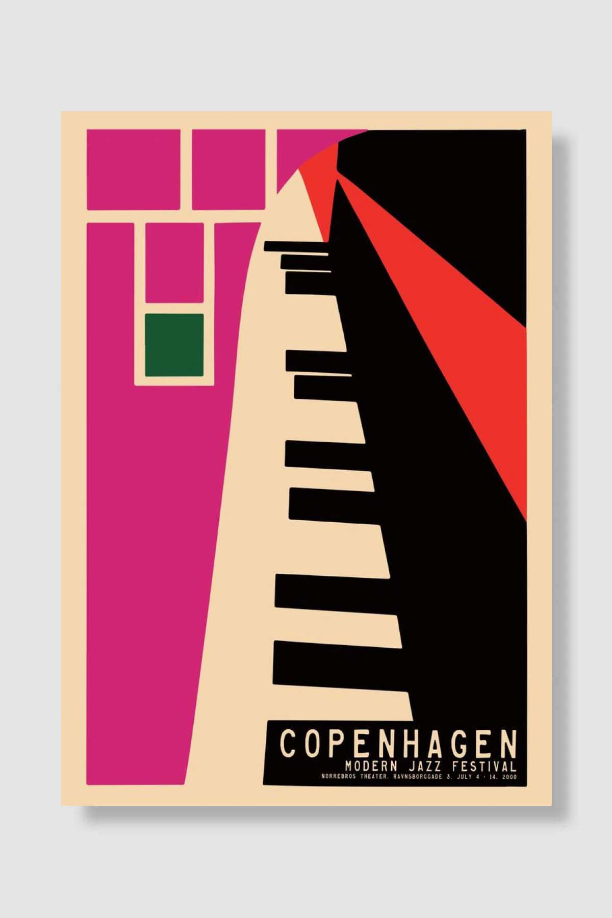 Copenhagen Jazz Festival Müzik Poster Çerçevesiz Yüksek Kalite Müzik Afiş Duvar Poster