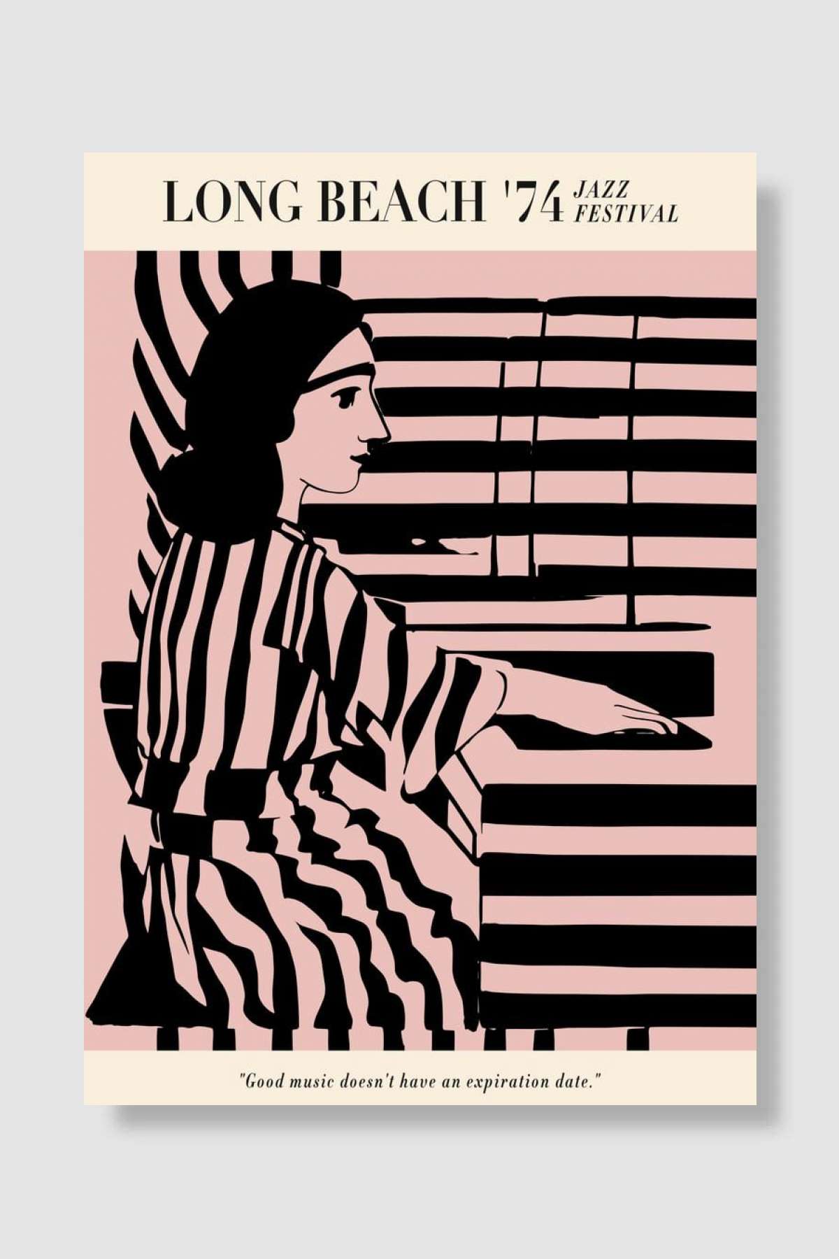 Long Beach Jazz Festival Müzik Poster Çerçevesiz Yüksek Kalite Müzik Afiş Duvar Poster