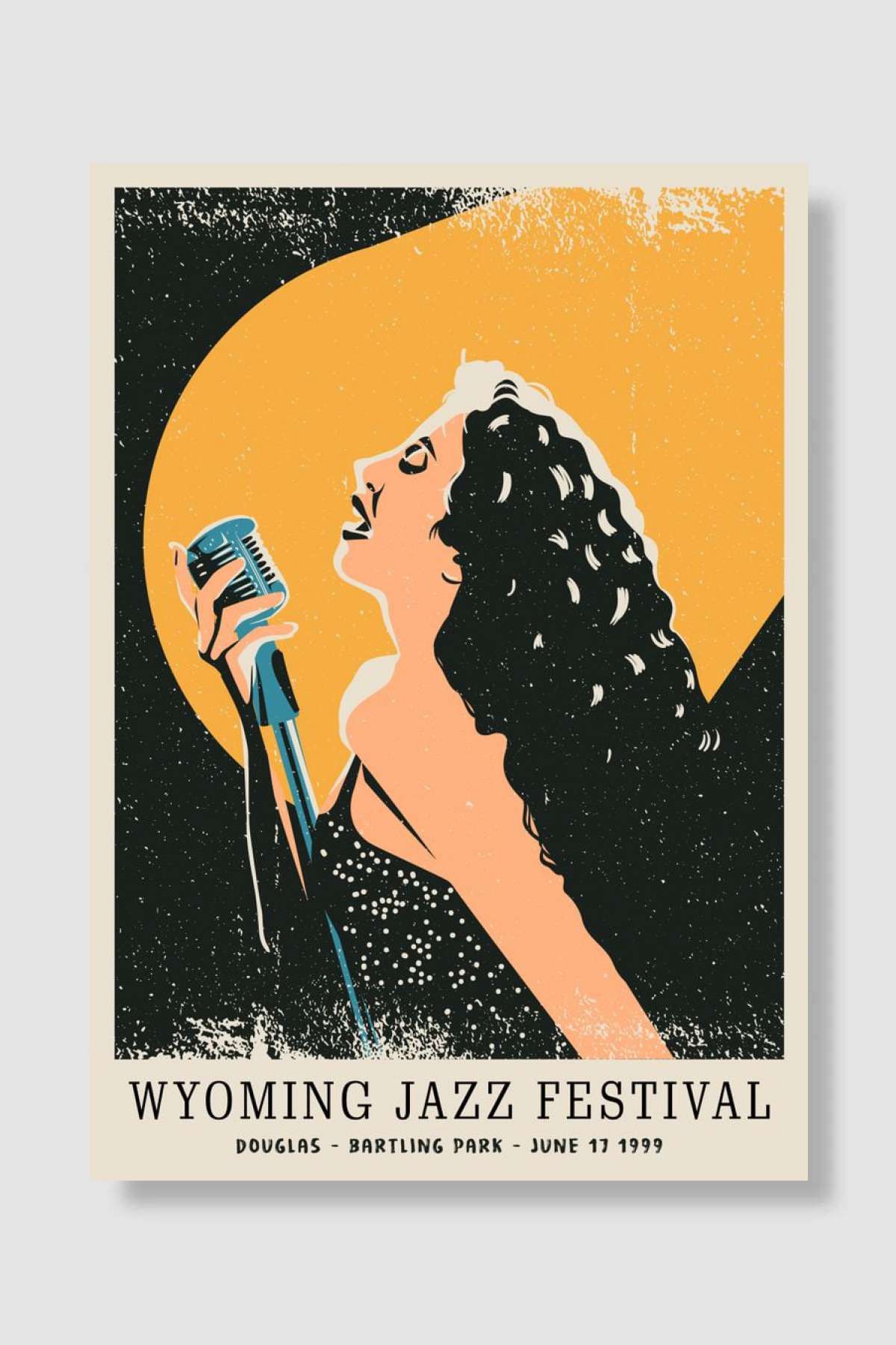 Wyoming Jazz Festival Müzik Poster Çerçevesiz Yüksek Kalite Müzik Afiş Duvar Poster