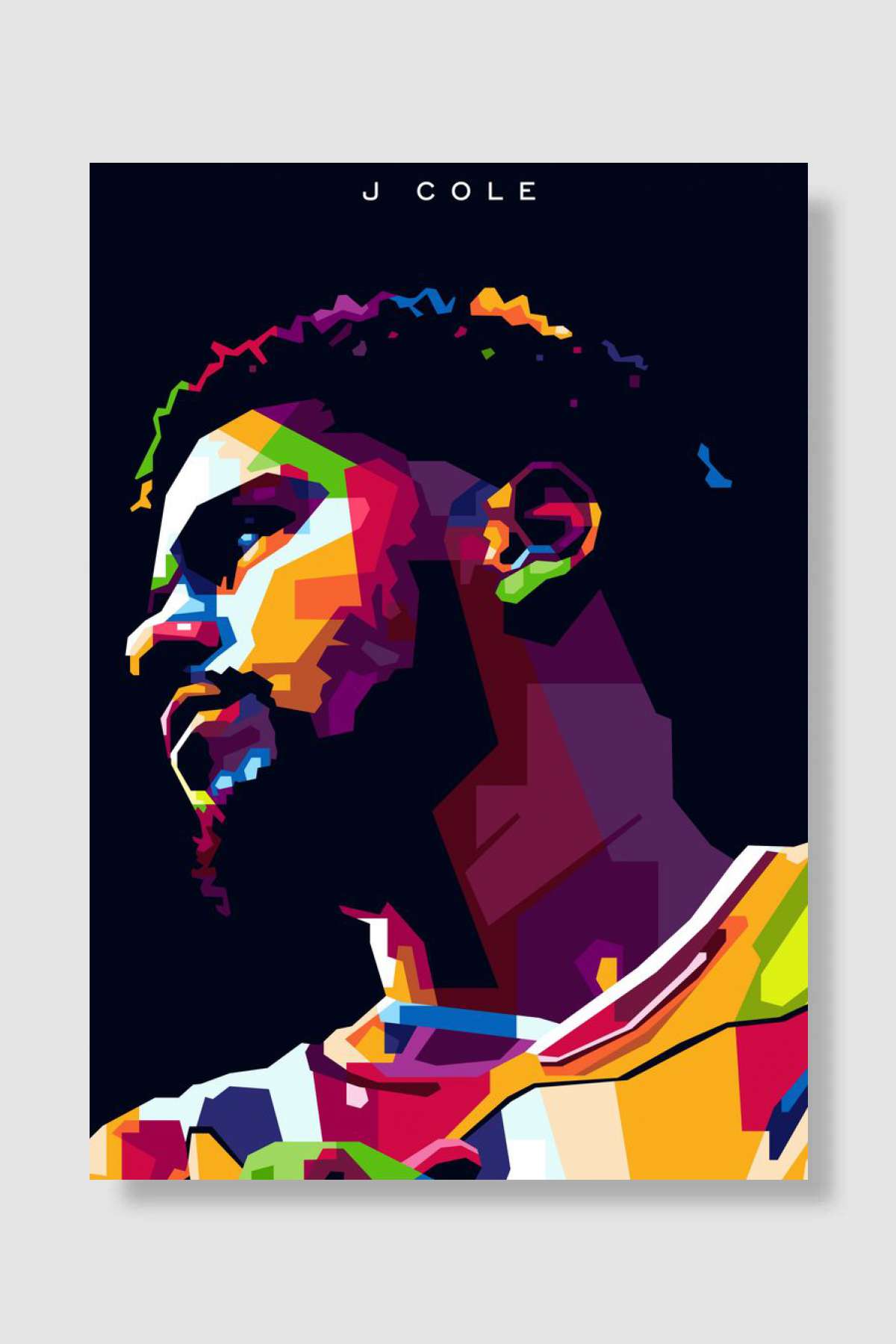 J Cole Müzik Poster Çerçevesiz Yüksek Kalite Müzik Afiş Duvar Poster