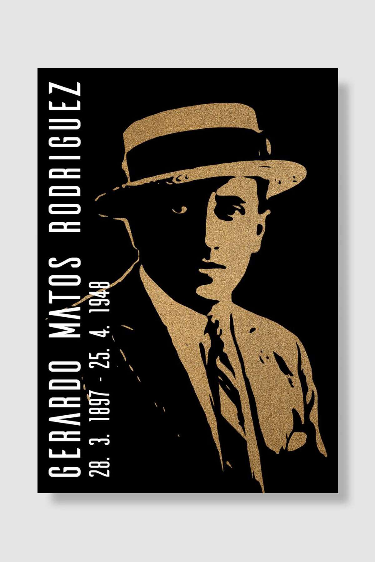 Gerardo Matos Rodriguez Müzik Poster Çerçevesiz Yüksek Kalite Müzik Afiş Duvar Poster