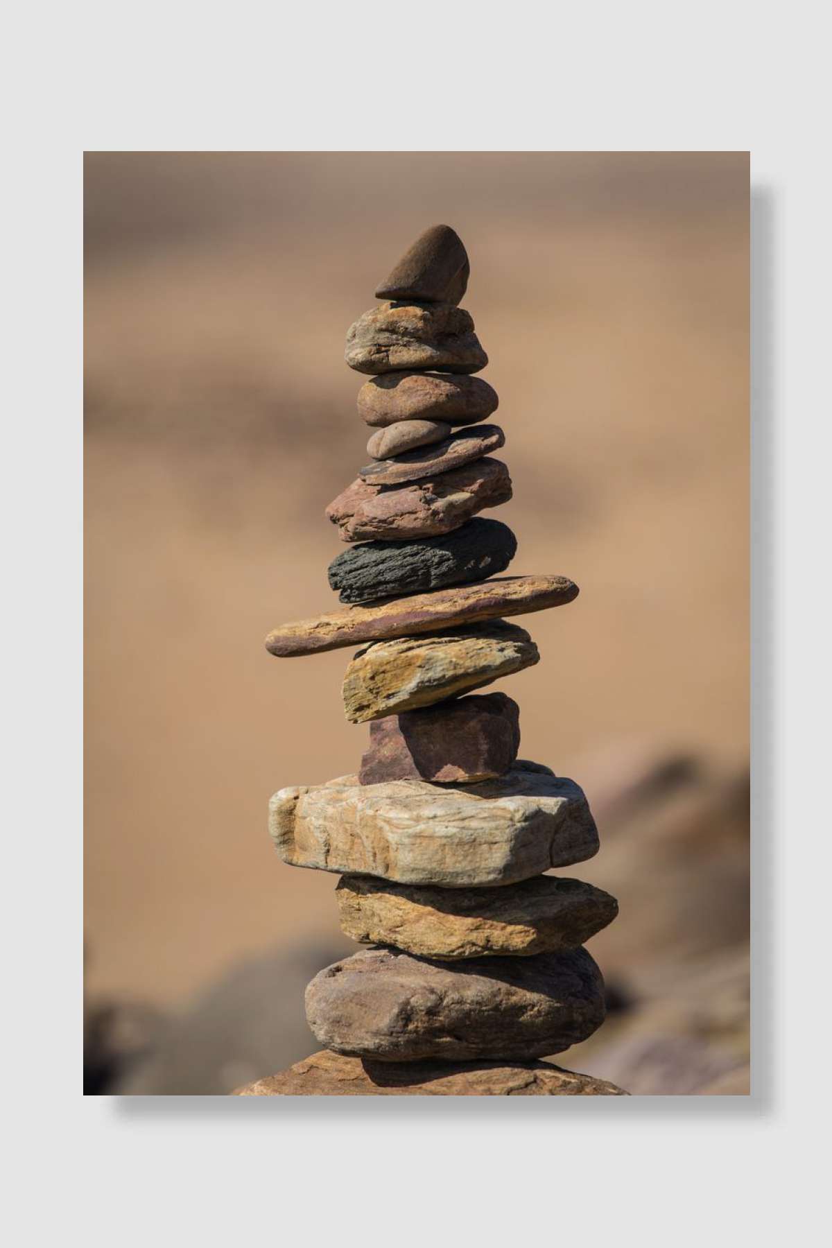 The Stones Balance Müzik Poster Çerçevesiz Yüksek Kalite Müzik Afiş Duvar Poster