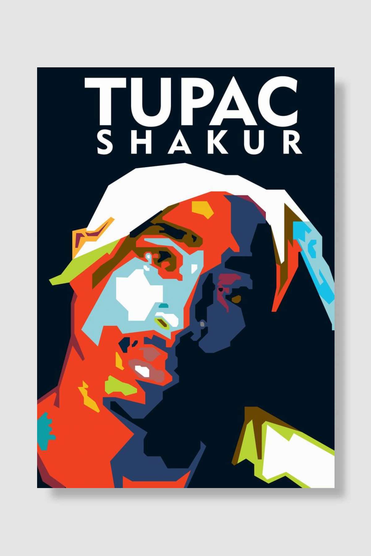 2pac WPAP style Müzik Poster Çerçevesiz Yüksek Kalite Müzik Afiş Duvar Poster