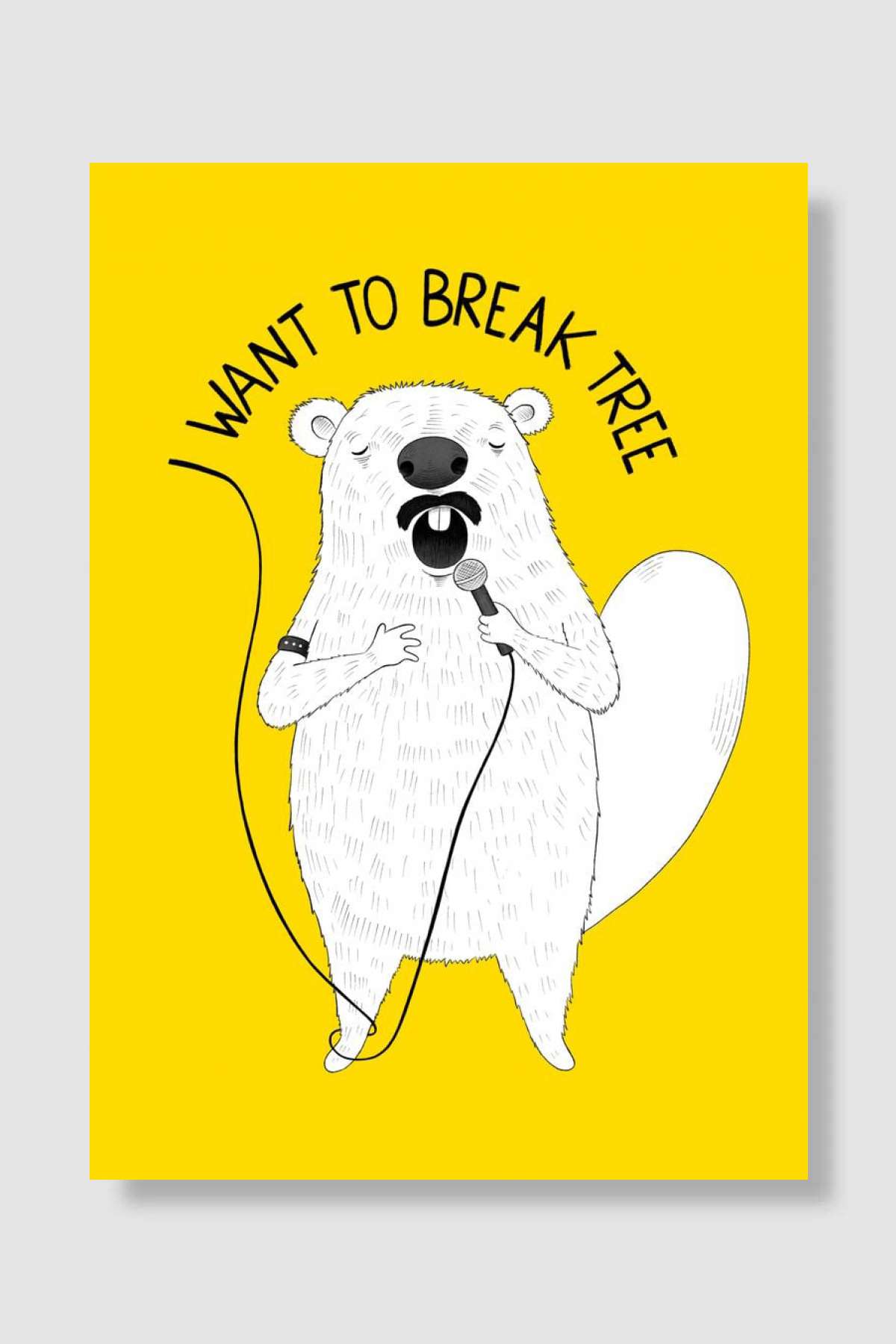 I Want To Break Tree Müzik Poster Çerçevesiz Yüksek Kalite Müzik Afiş Duvar Poster