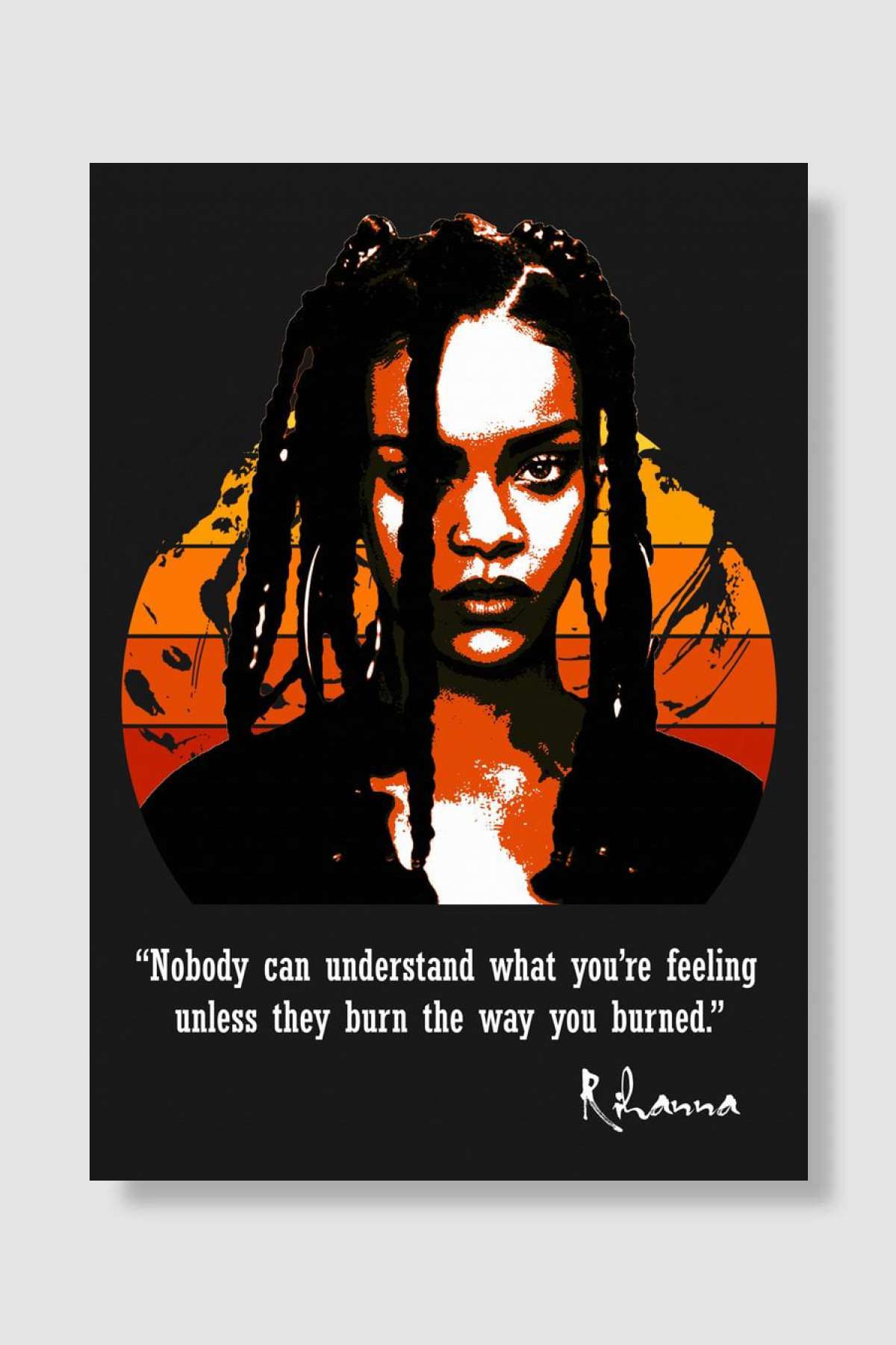 Rihanna Müzik Poster Çerçevesiz Yüksek Kalite Müzik Afiş Duvar Poster