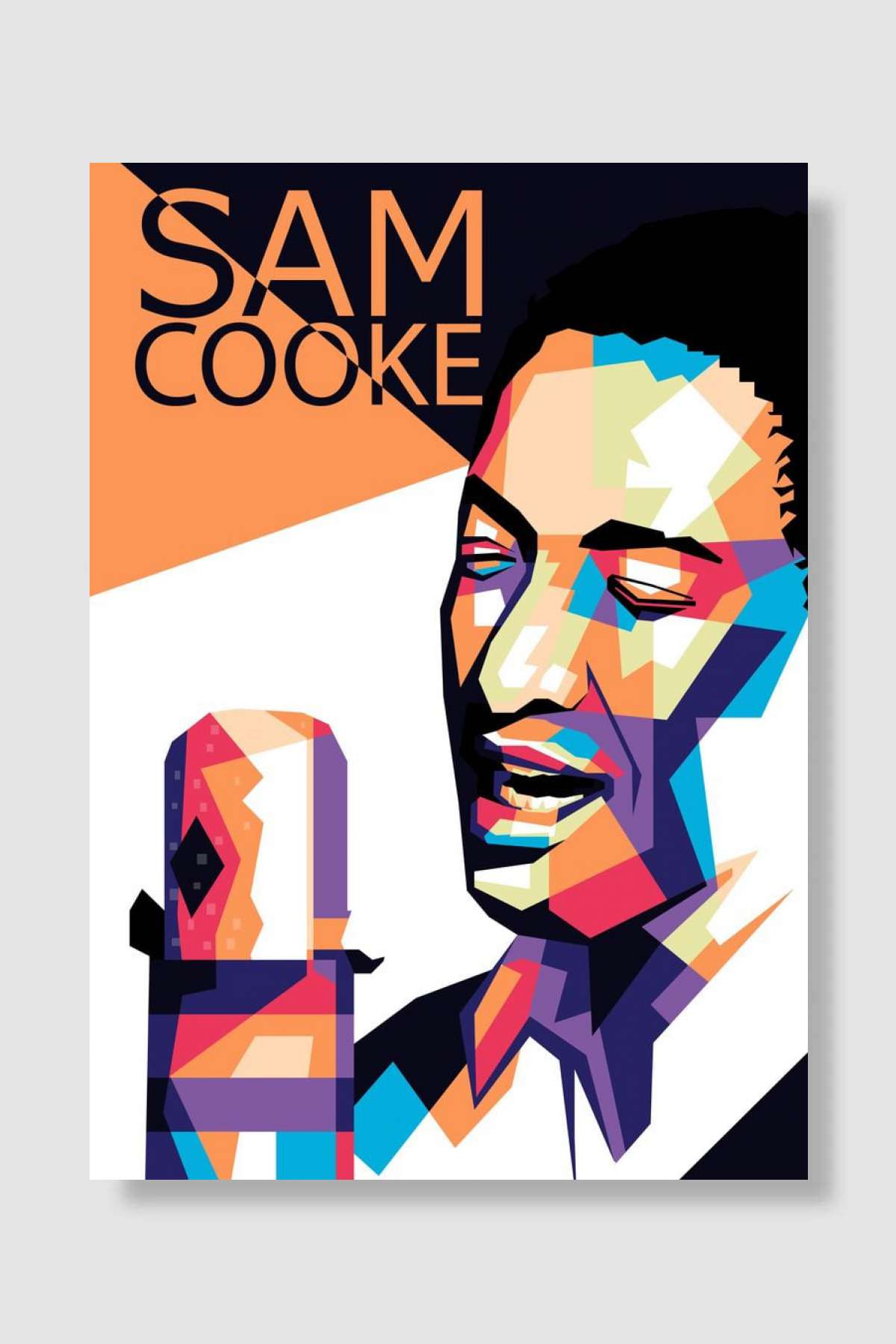 Sam Cooke Müzik Poster Çerçevesiz Yüksek Kalite Müzik Afiş Duvar Poster