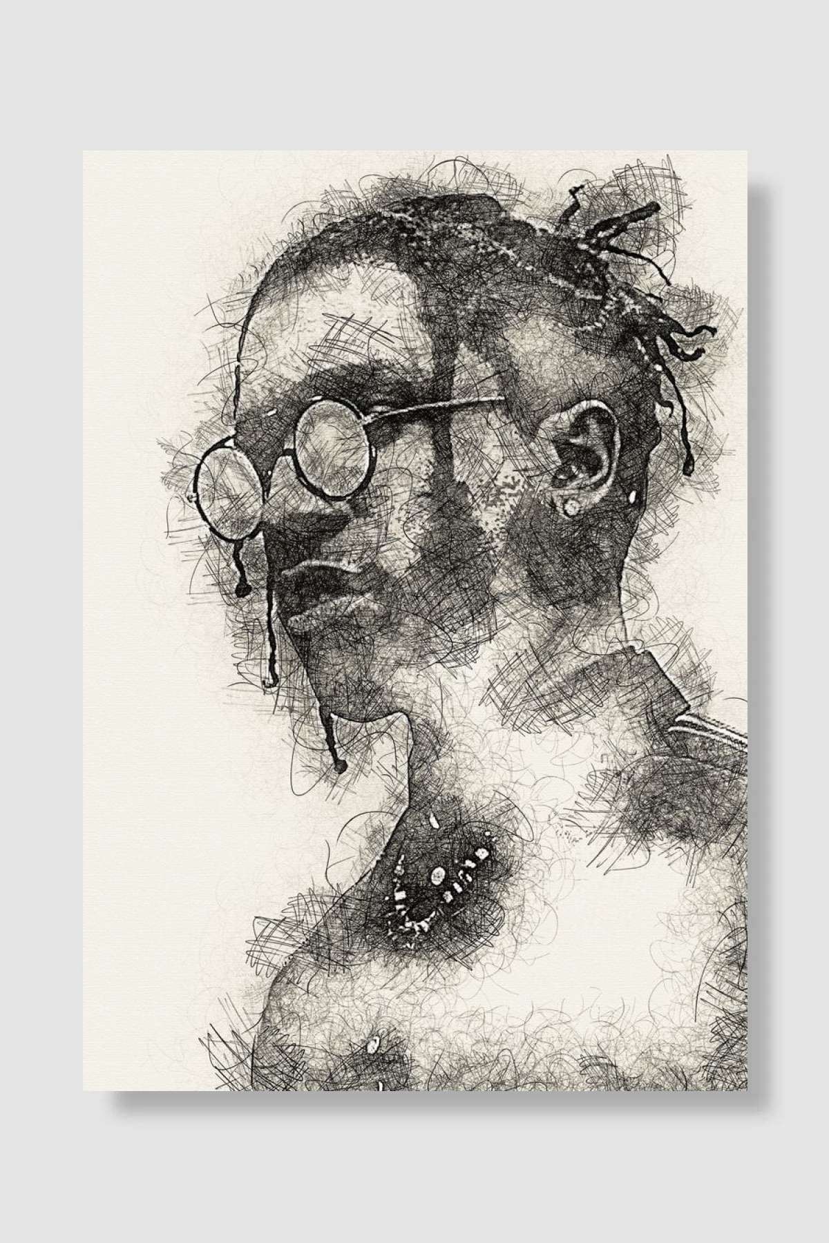 ASAP Rocky Müzik Poster Çerçevesiz Yüksek Kalite Müzik Afiş Duvar Poster