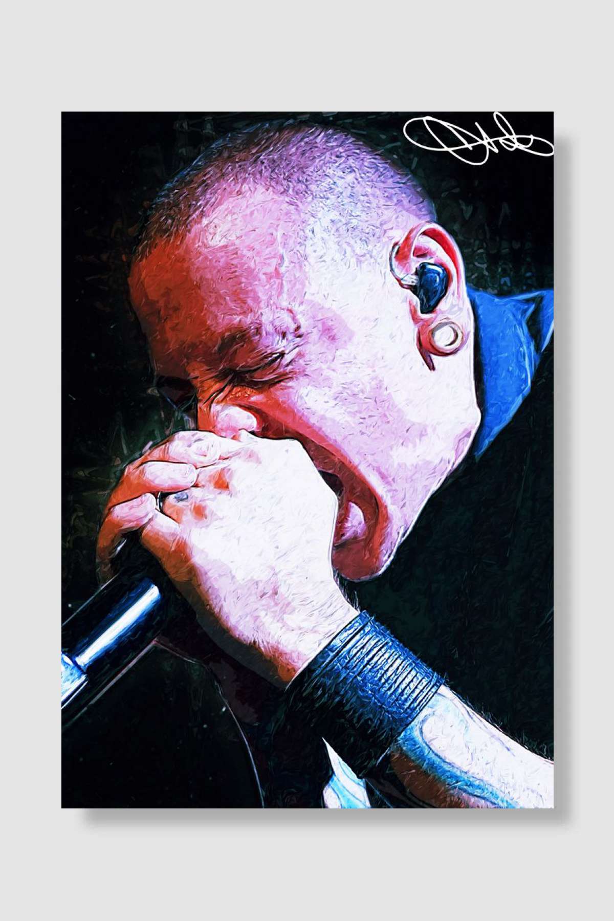 CHESTER BENNINGTON Müzik Poster Çerçevesiz Yüksek Kalite Müzik Afiş Duvar Poster