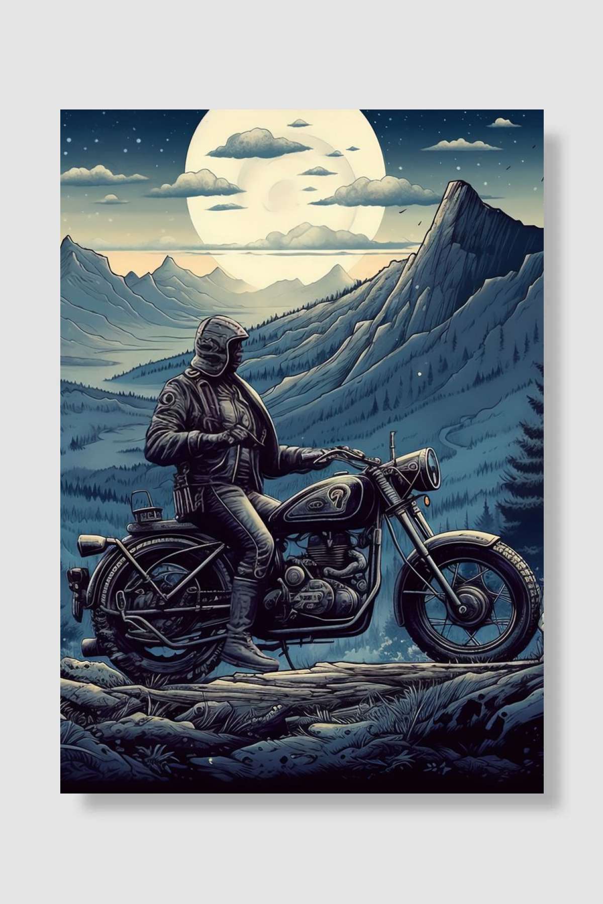 Night Adventure Müzik Poster Çerçevesiz Yüksek Kalite Müzik Afiş Duvar Poster