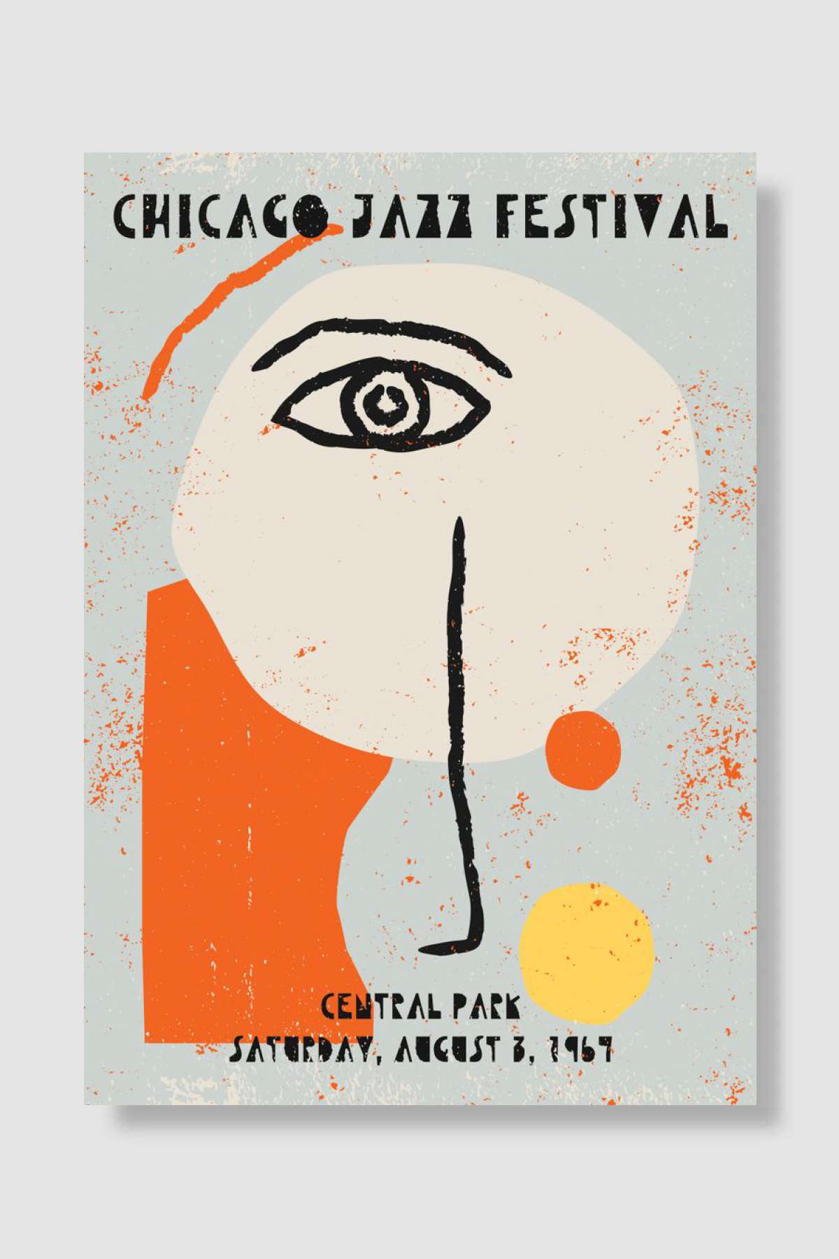 Chicago Jazz Festival Müzik Poster Çerçevesiz Yüksek Kalite Müzik Afiş Duvar Poster