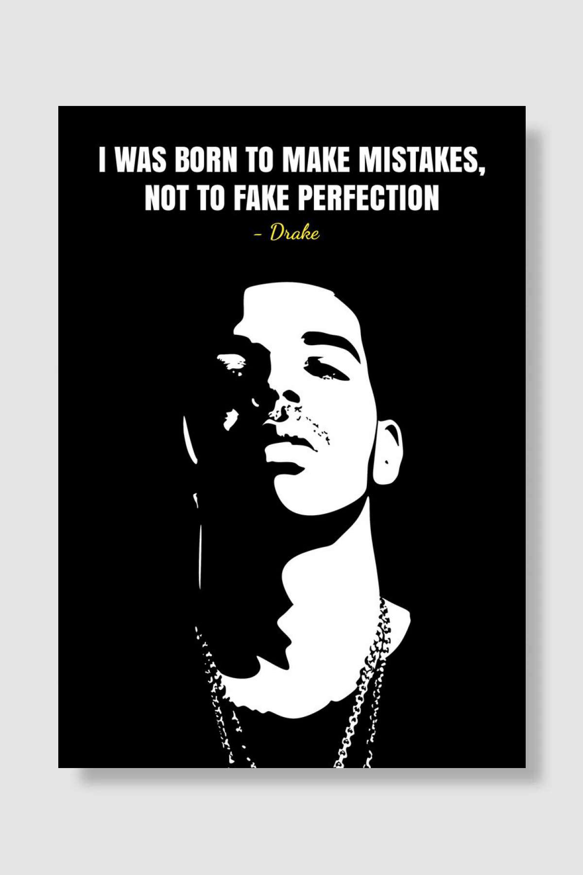 quotes drake Müzik Poster Çerçevesiz Yüksek Kalite Müzik Afiş Duvar Poster - En İyi Fiyatlarla