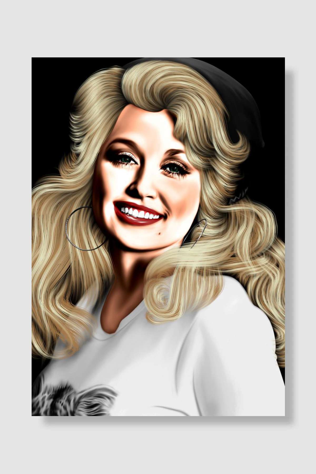 Dolly Parton Müzik Poster Çerçevesiz Yüksek Kalite Müzik Afiş Duvar Poster