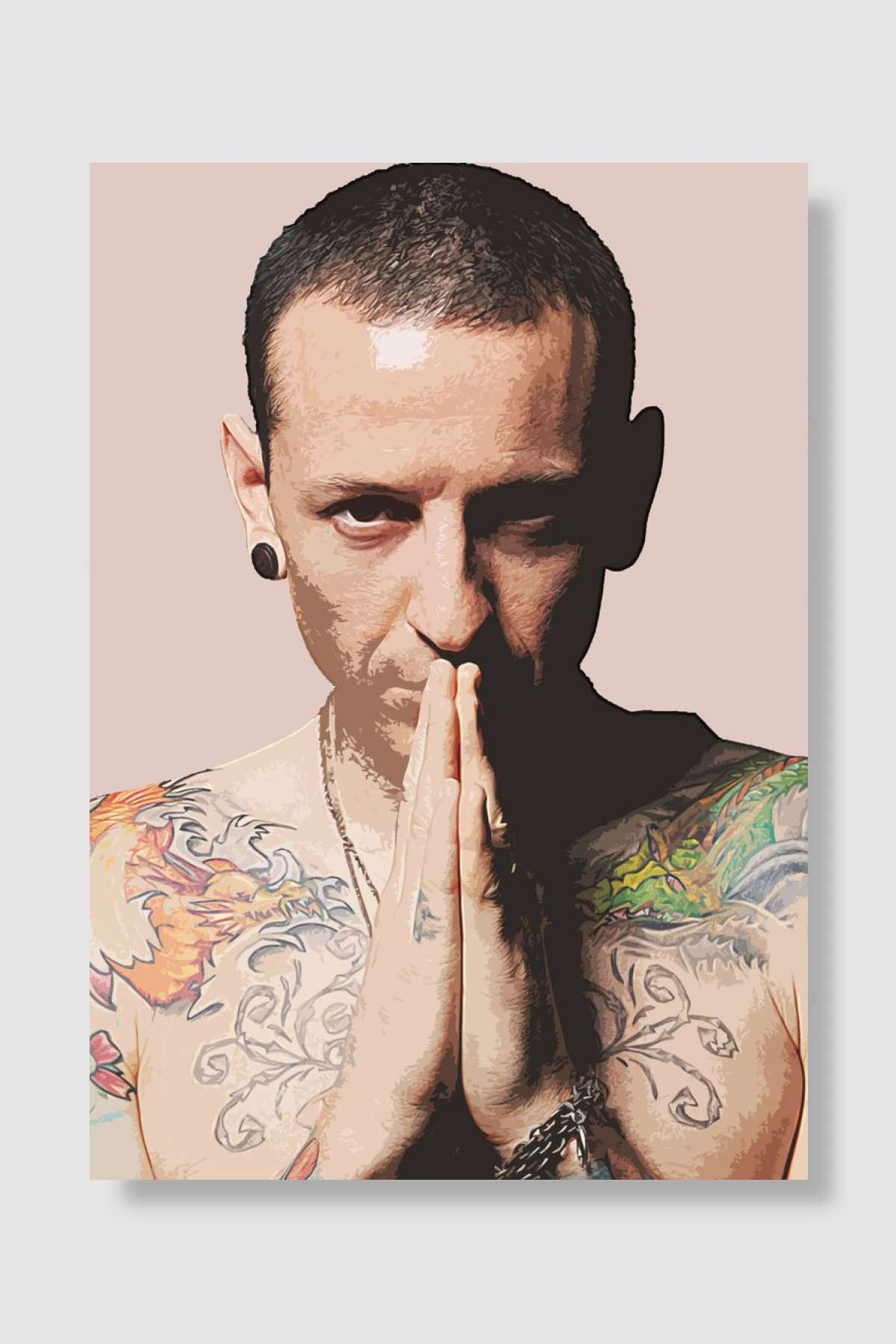 CHESTER BENNINGTON Müzik Poster Çerçevesiz Yüksek Kalite Müzik Afiş Duvar Poster - En İyi Fiyatlarla