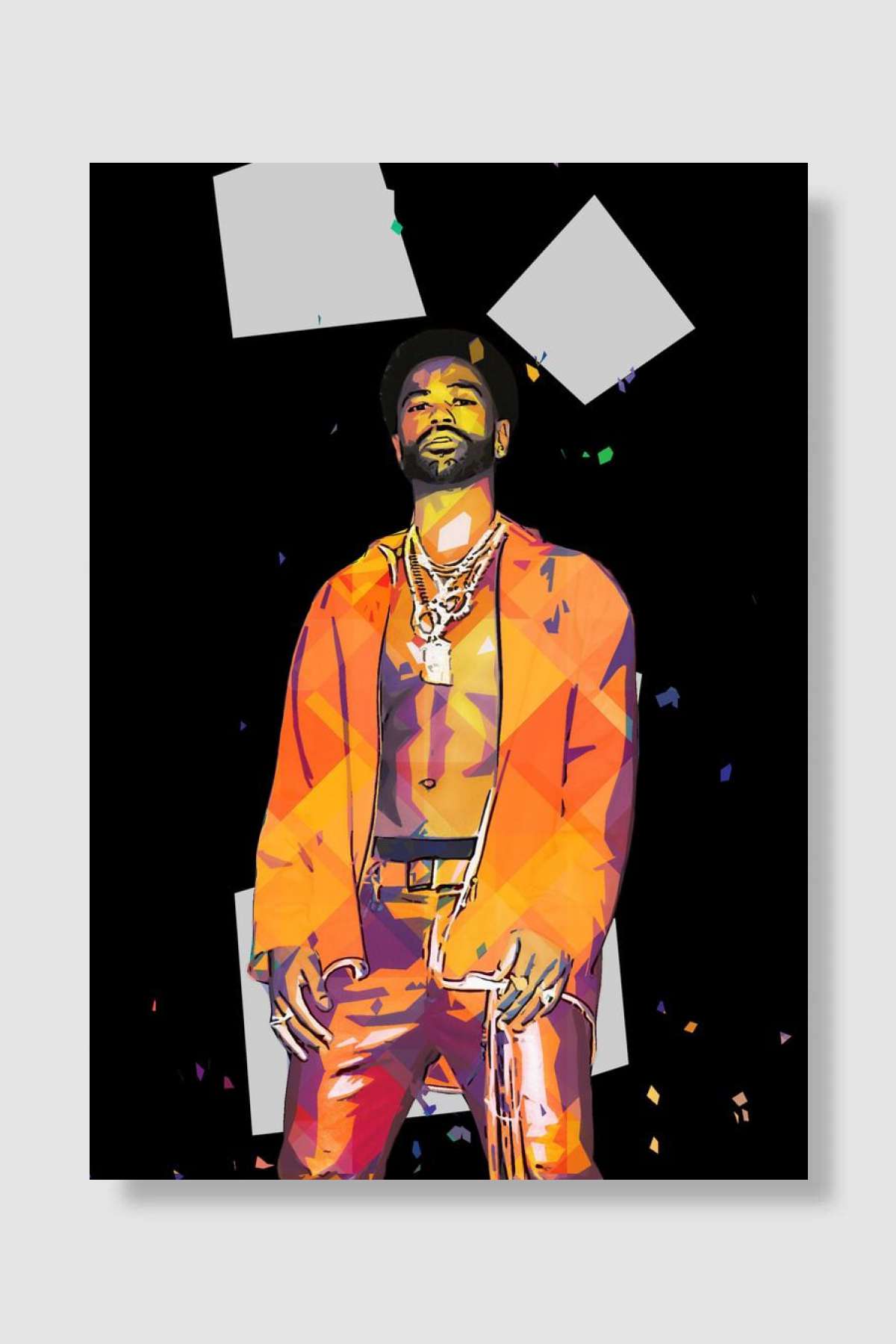 Big Sean Müzik Poster Çerçevesiz Yüksek Kalite Müzik Afiş Duvar Poster