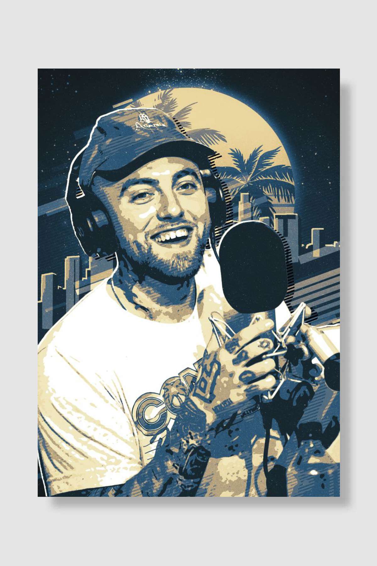 Mac Miller Müzik Poster Çerçevesiz Yüksek Kalite Müzik Afiş Duvar Poster