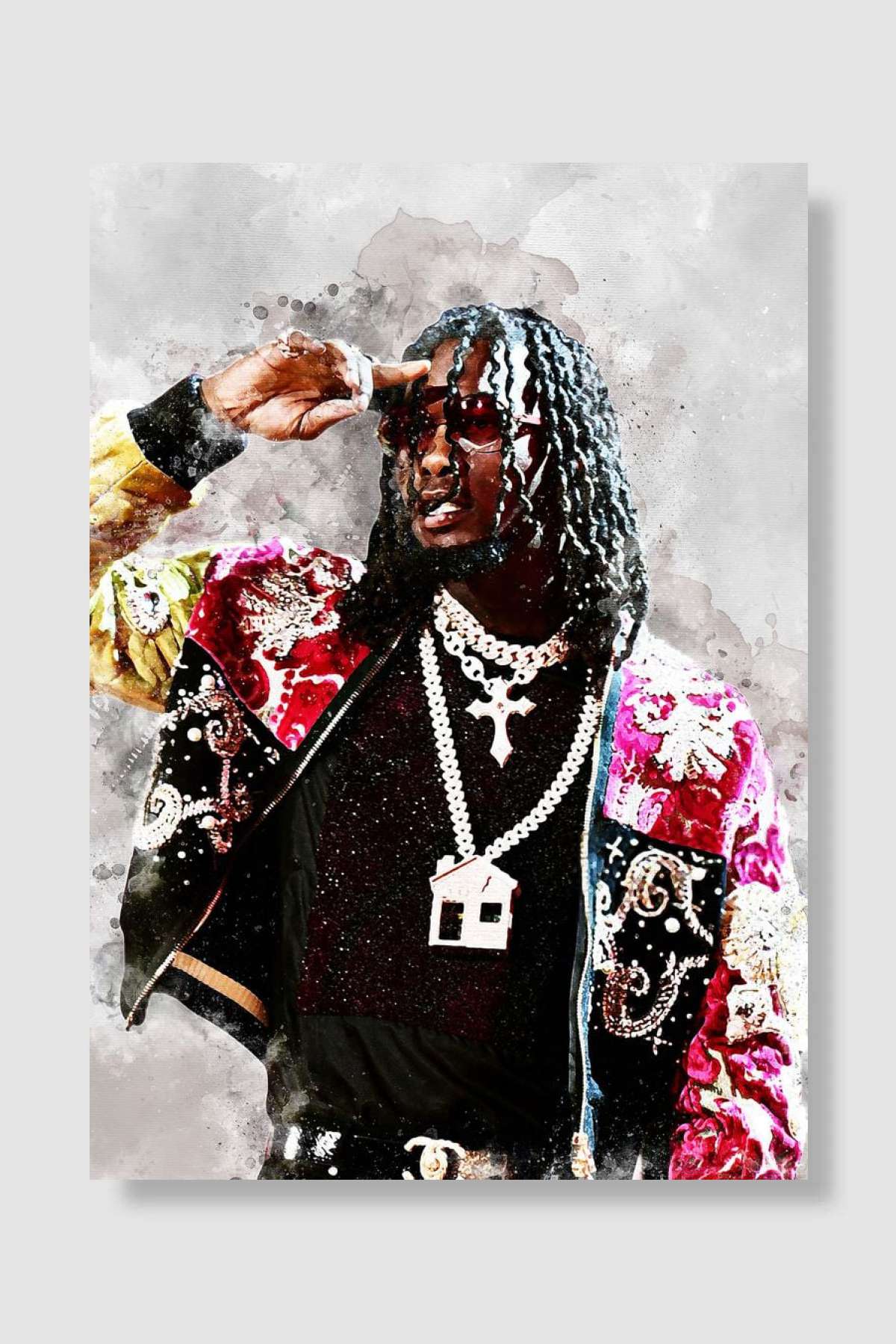 Offset Müzik Poster Çerçevesiz Yüksek Kalite Müzik Afiş Duvar Poster