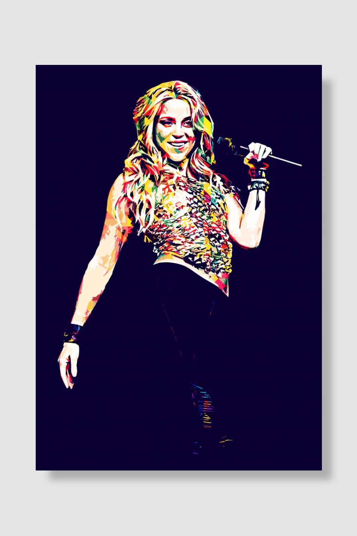 Shakira Müzik Poster Çerçevesiz Yüksek Kalite Müzik Afiş Duvar Poster