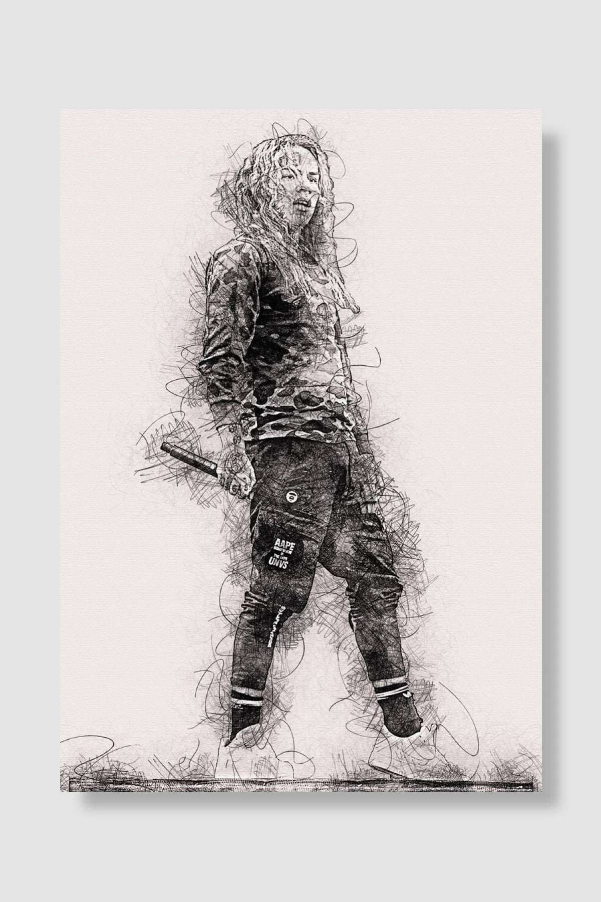 6ix9ine Müzik Poster Çerçevesiz Yüksek Kalite Müzik Afiş Duvar Poster