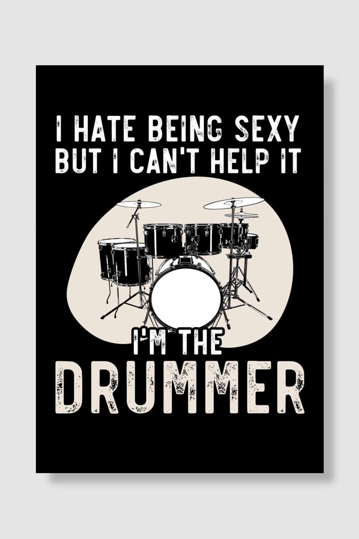Drummer Musical Instrument Müzik Poster Çerçevesiz Yüksek Kalite Müzik Afiş Duvar Poster - En İyi Fiyatlarla