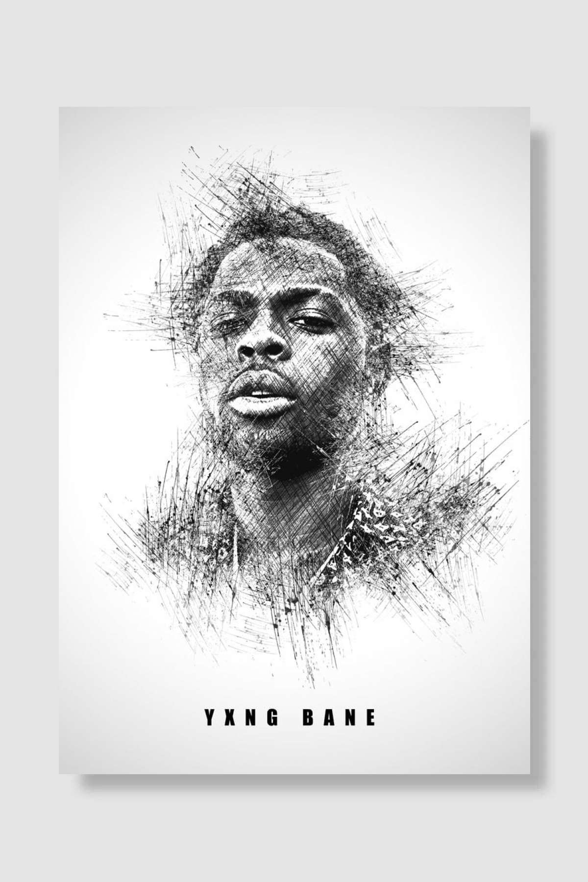 Yxng Bane Müzik Poster Çerçevesiz Yüksek Kalite Müzik Afiş Duvar Poster