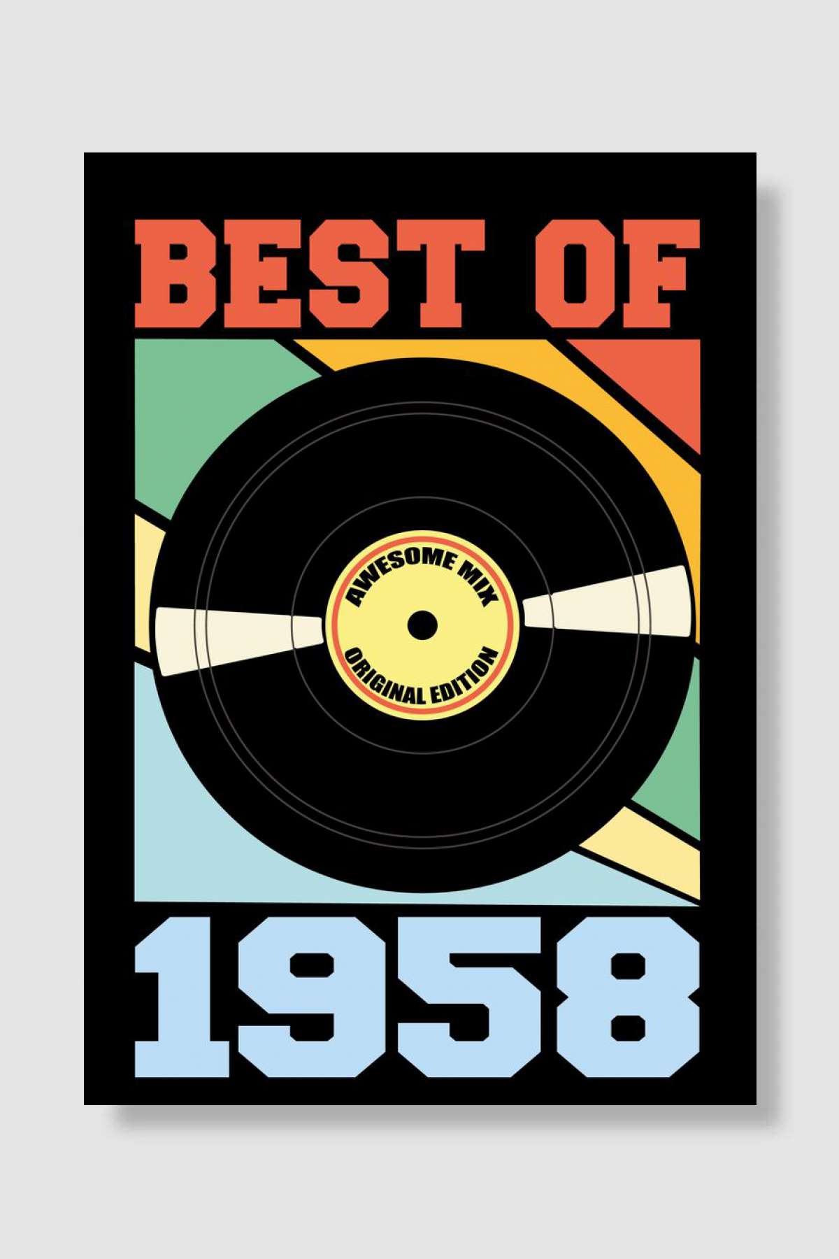 Best of 1958 Müzik Poster Çerçevesiz Yüksek Kalite Müzik Afiş Duvar Poster