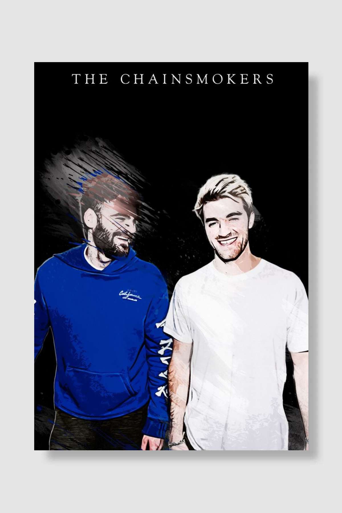 The Chainsmokers band Müzik Poster Çerçevesiz Yüksek Kalite Müzik Afiş Duvar Poster