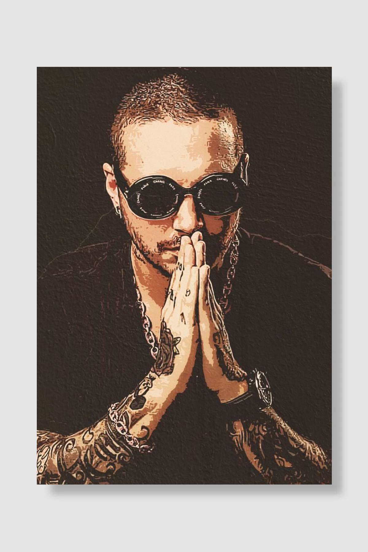 j balvin Müzik Poster Çerçevesiz Yüksek Kalite Müzik Afiş Duvar Poster - En İyi Fiyatlarla