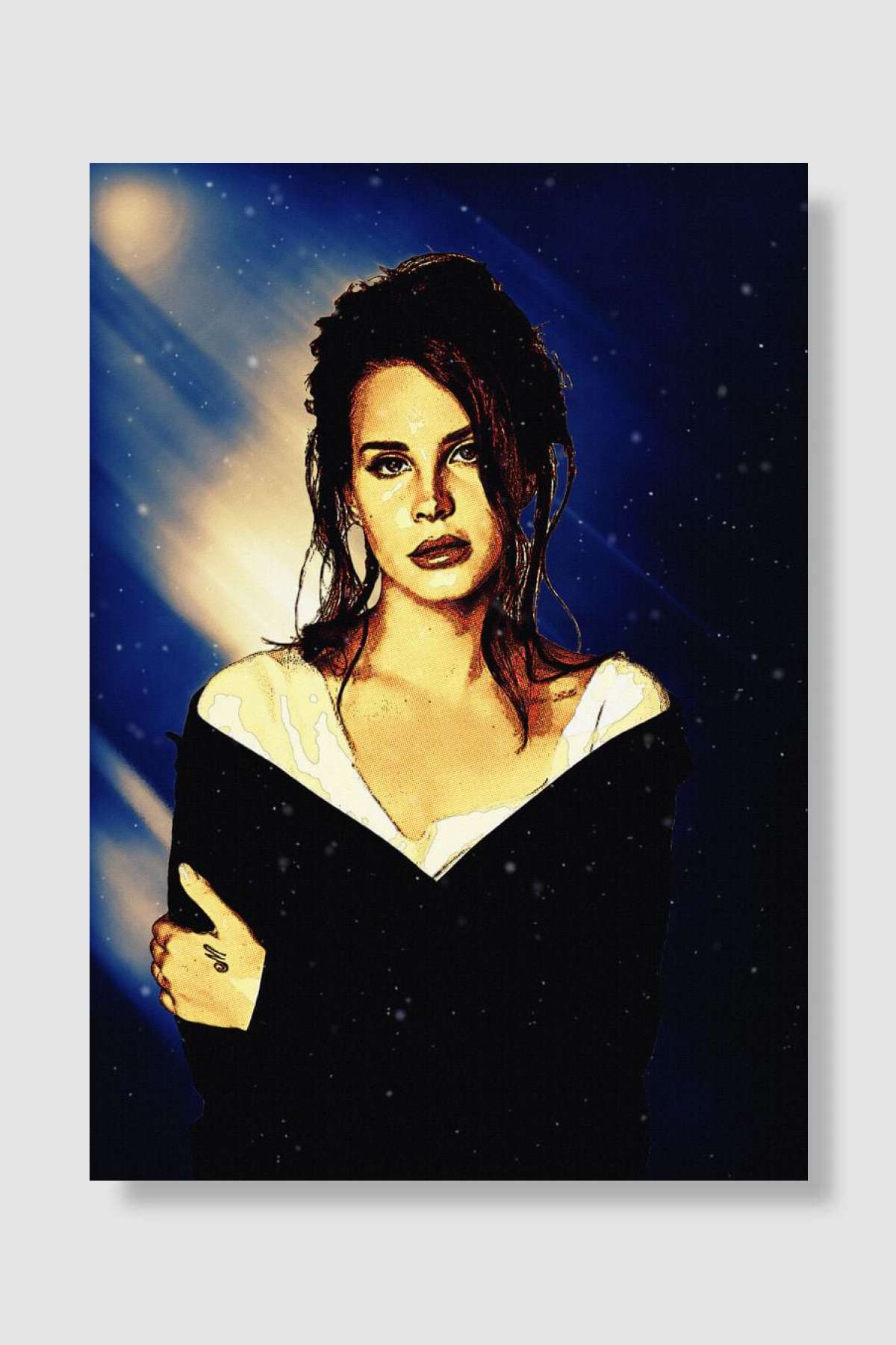 Superstars Lana Del Rey Müzik Poster Çerçevesiz Yüksek Kalite Müzik Afiş Duvar Poster