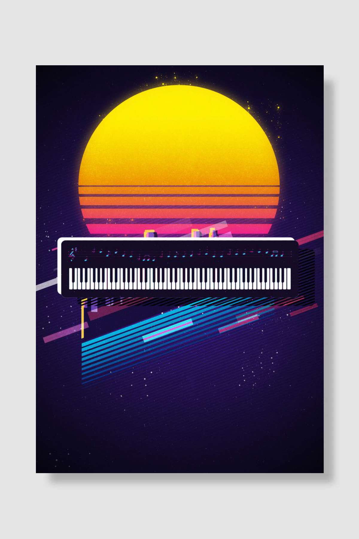 Orgarn Müzik Poster Çerçevesiz Yüksek Kalite Müzik Afiş Duvar Poster