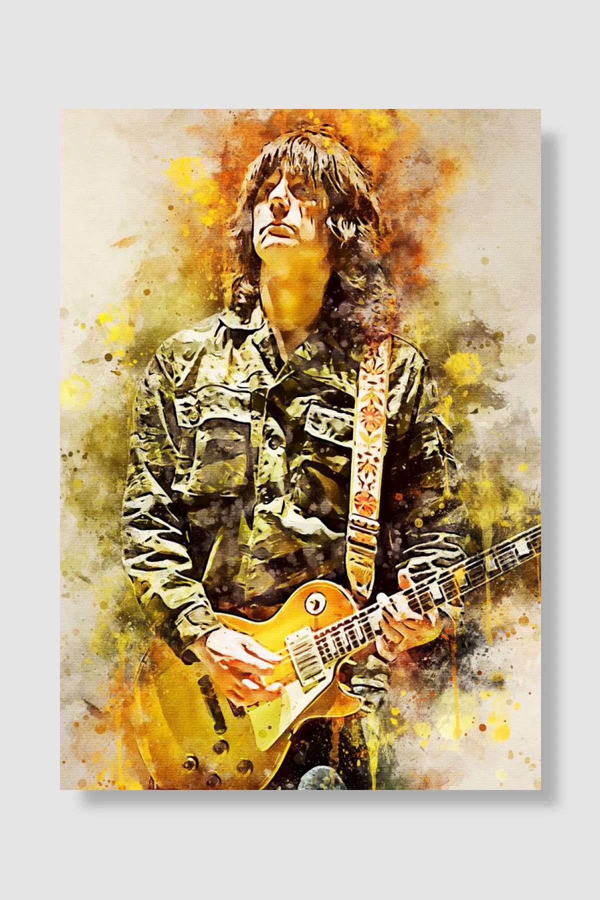 John Squire Watercolors Müzik Poster Çerçevesiz Yüksek Kalite Müzik Afiş Duvar Poster - En İyi Fiyatlarla
