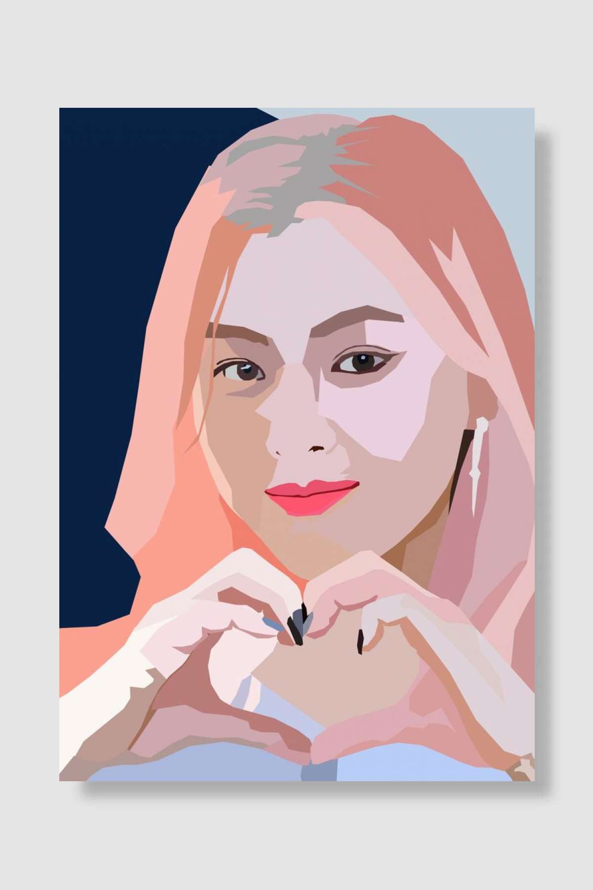 ryujin itzy Müzik Poster Çerçevesiz Yüksek Kalite Müzik Afiş Duvar Poster - En İyi Fiyatlarla