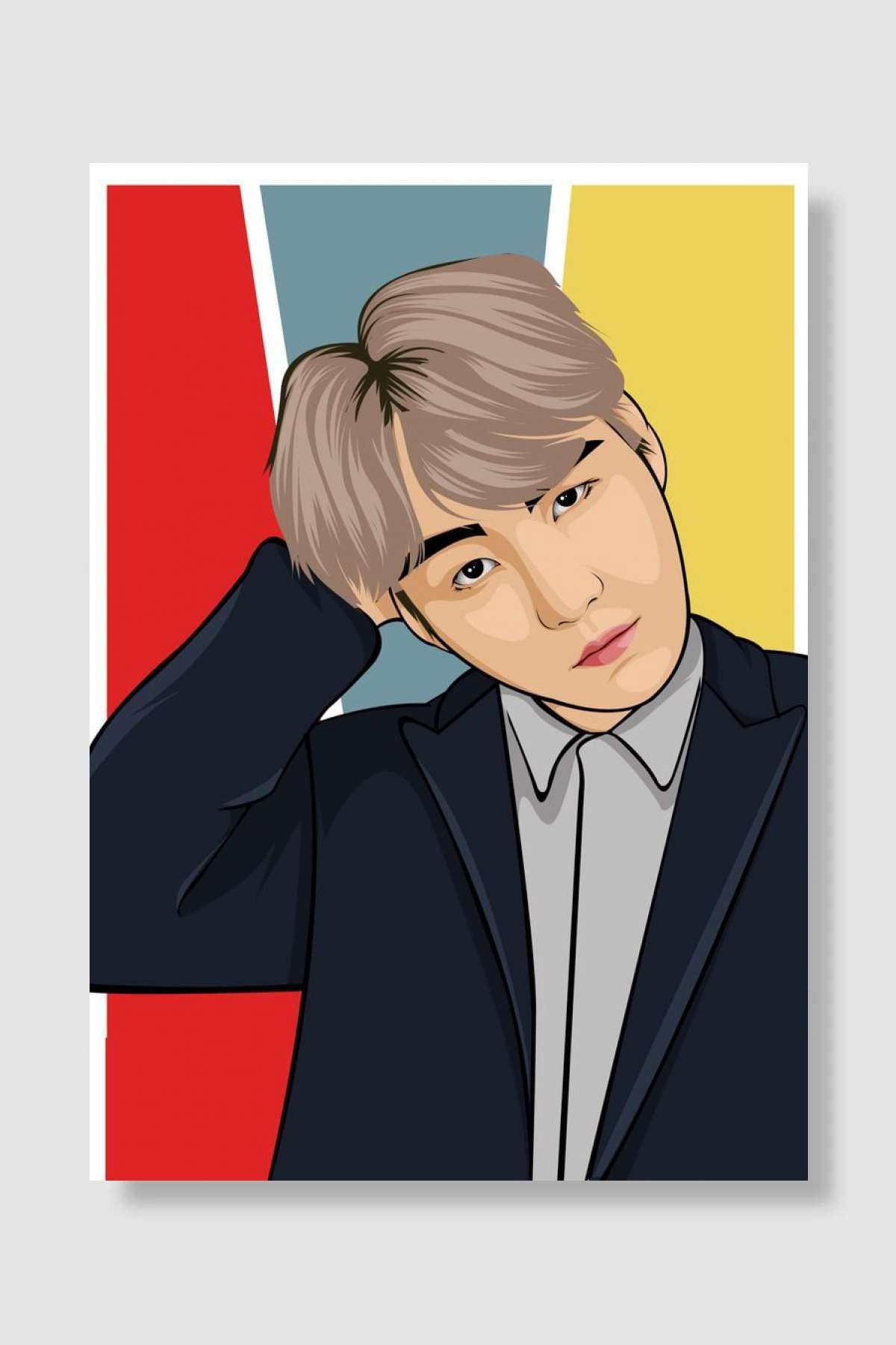 suga Müzik Poster Çerçevesiz Yüksek Kalite Müzik Afiş Duvar Poster