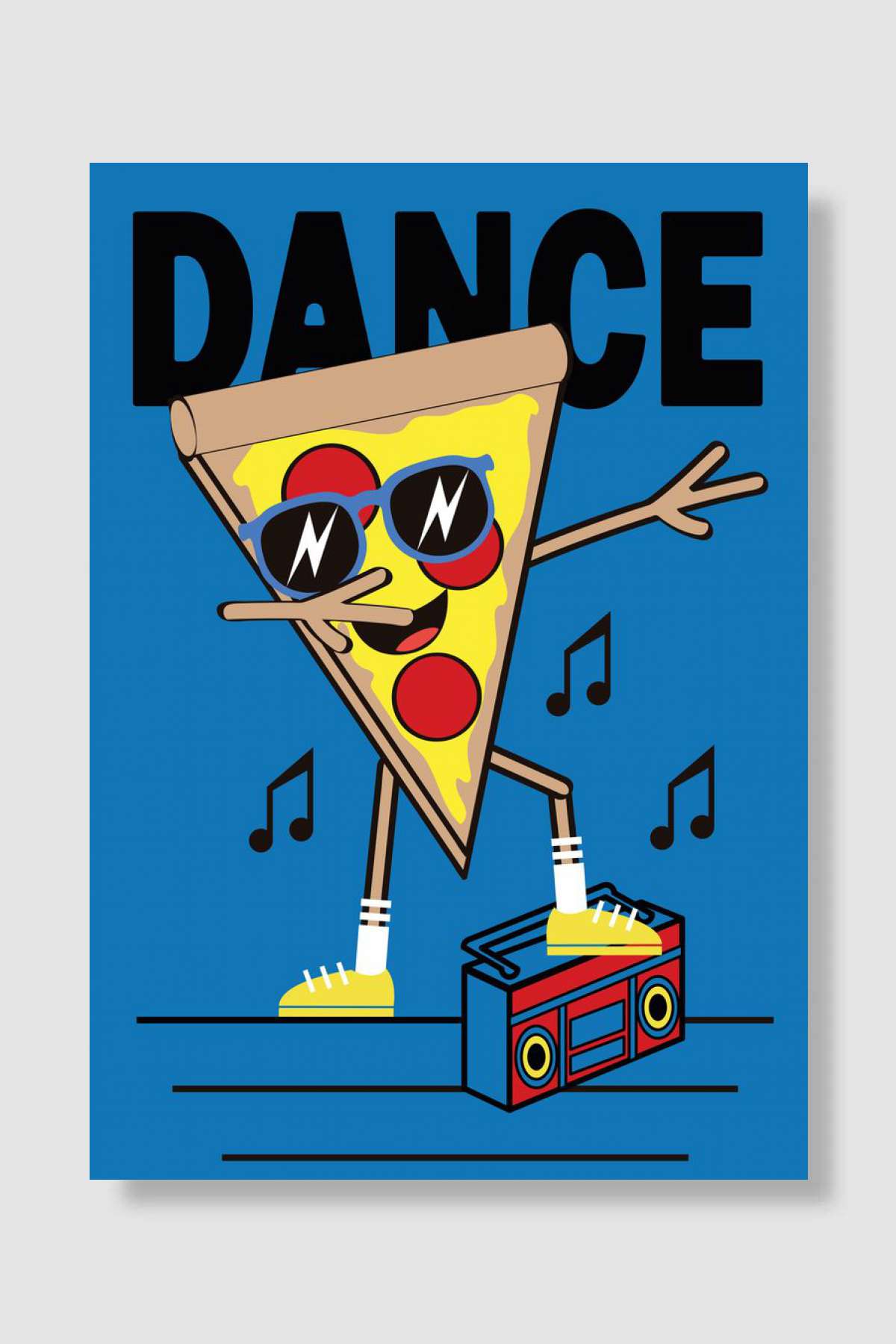 pizza make dab move Müzik Poster Çerçevesiz Yüksek Kalite Müzik Afiş Duvar Poster