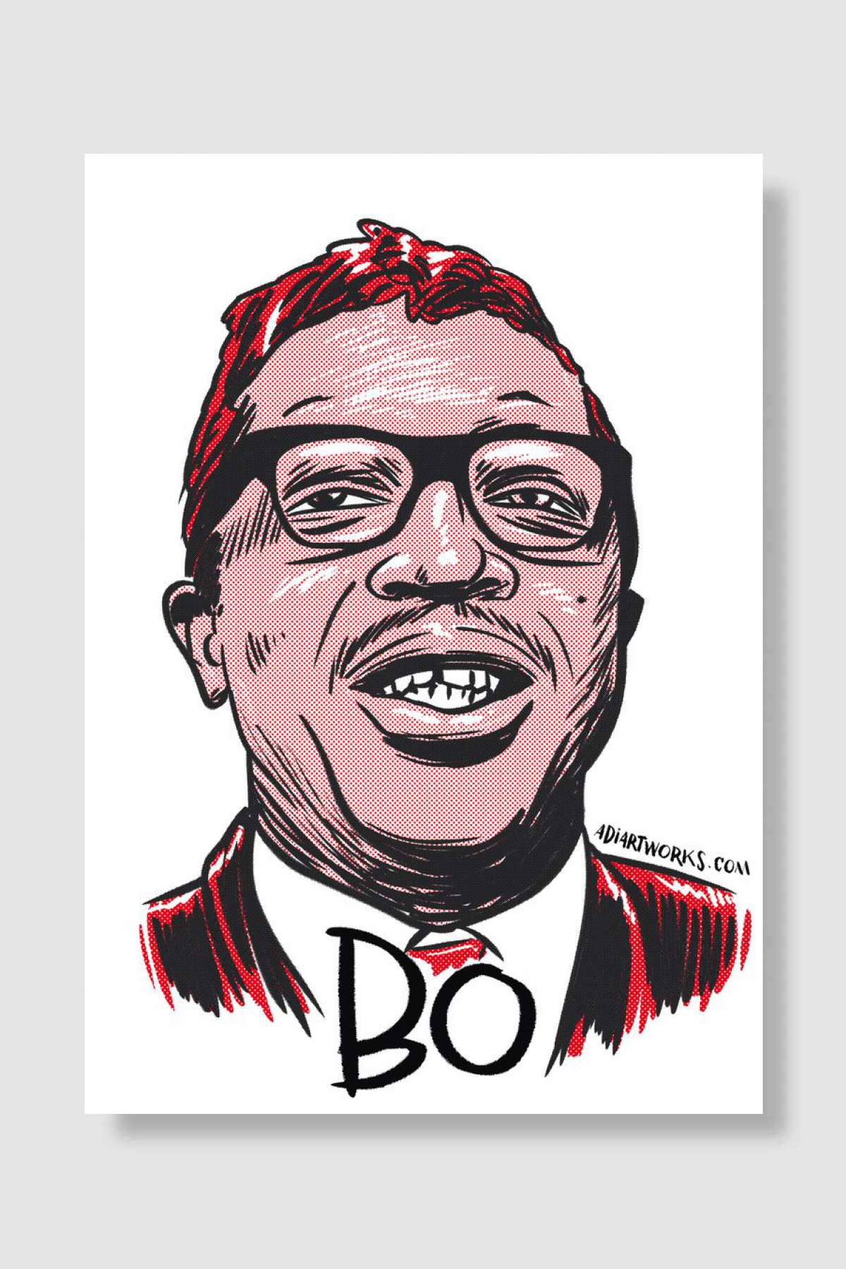 Bo diddley Müzik Poster Çerçevesiz Yüksek Kalite Müzik Afiş Duvar Poster