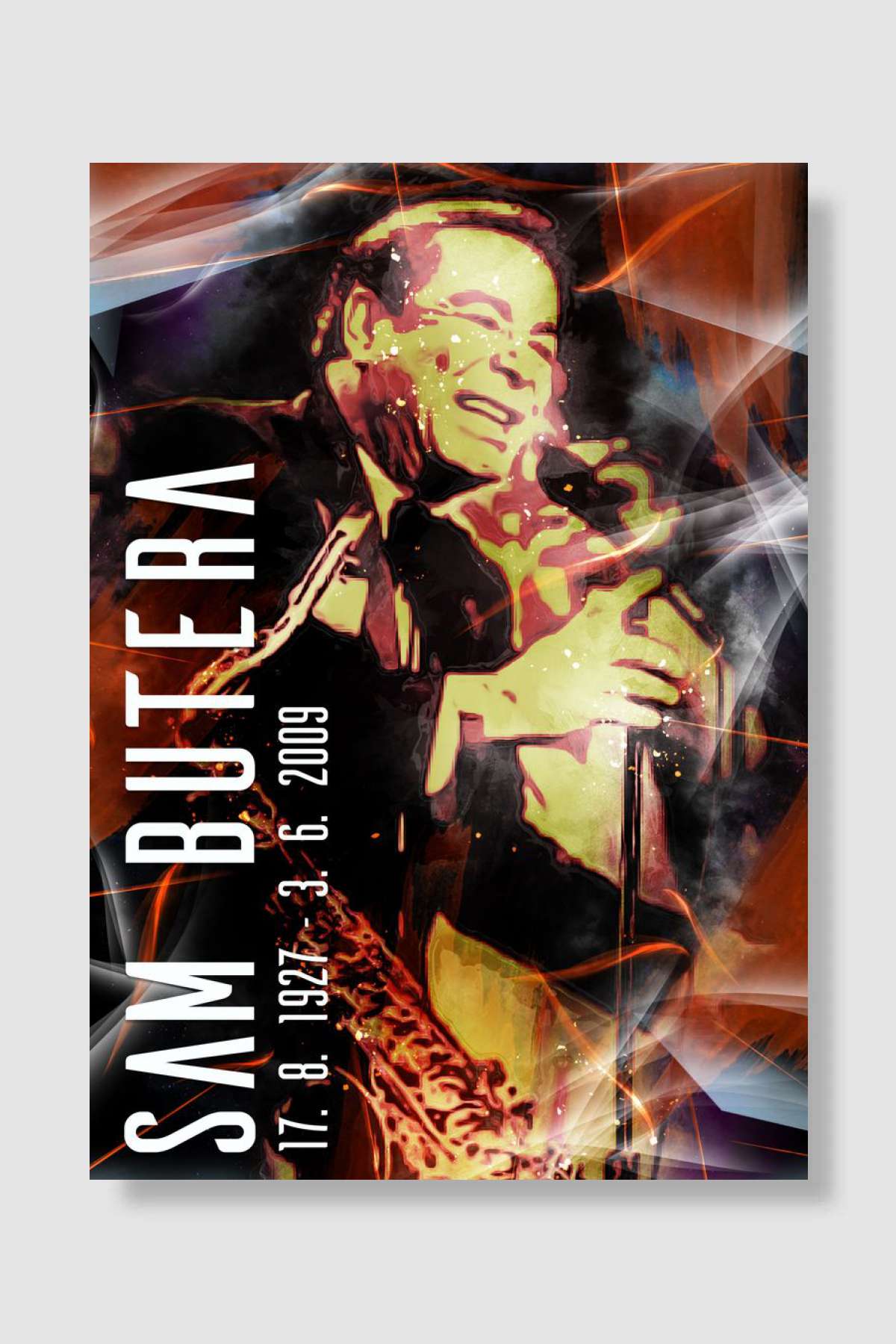 Sam Butera Müzik Poster Çerçevesiz Yüksek Kalite Müzik Afiş Duvar Poster