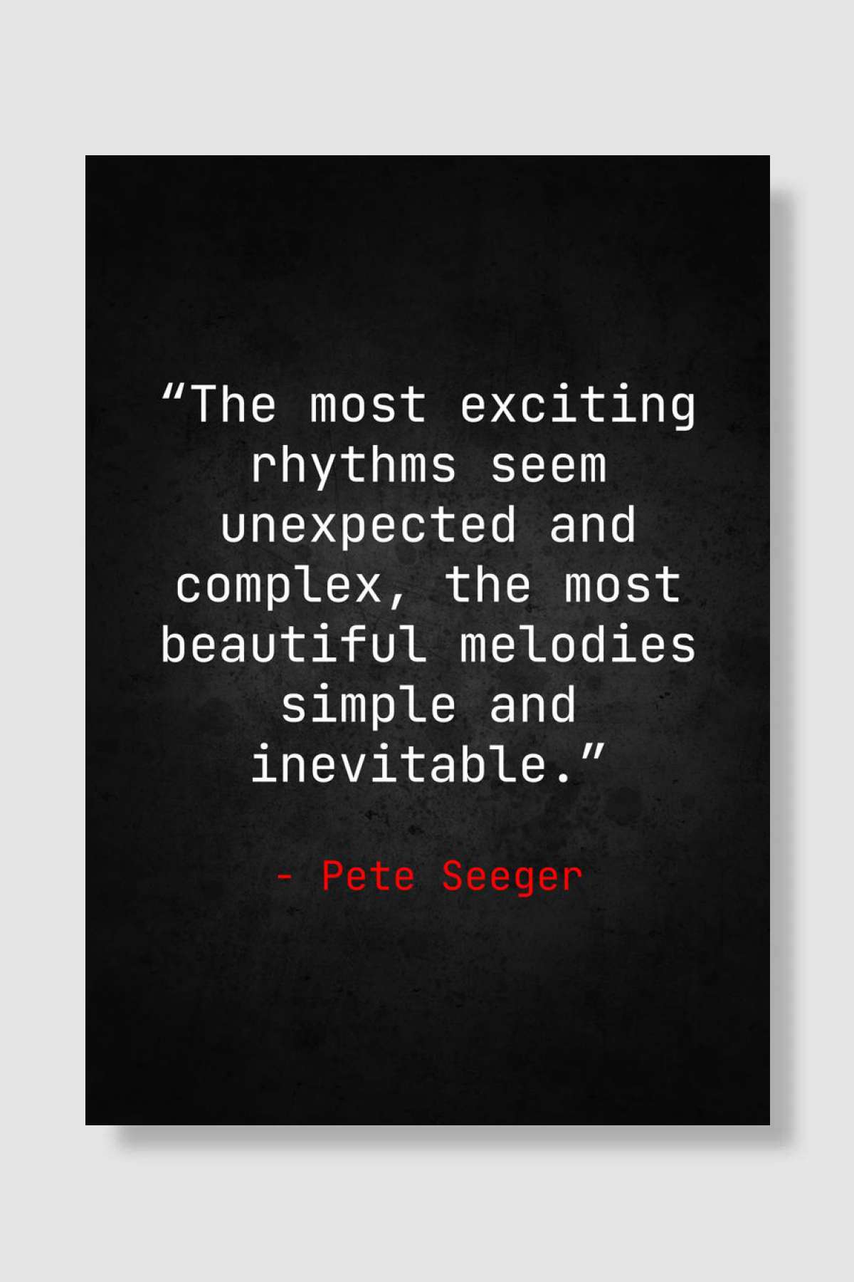 Music Quotes Müzik Poster Çerçevesiz Yüksek Kalite Müzik Afiş Duvar Poster