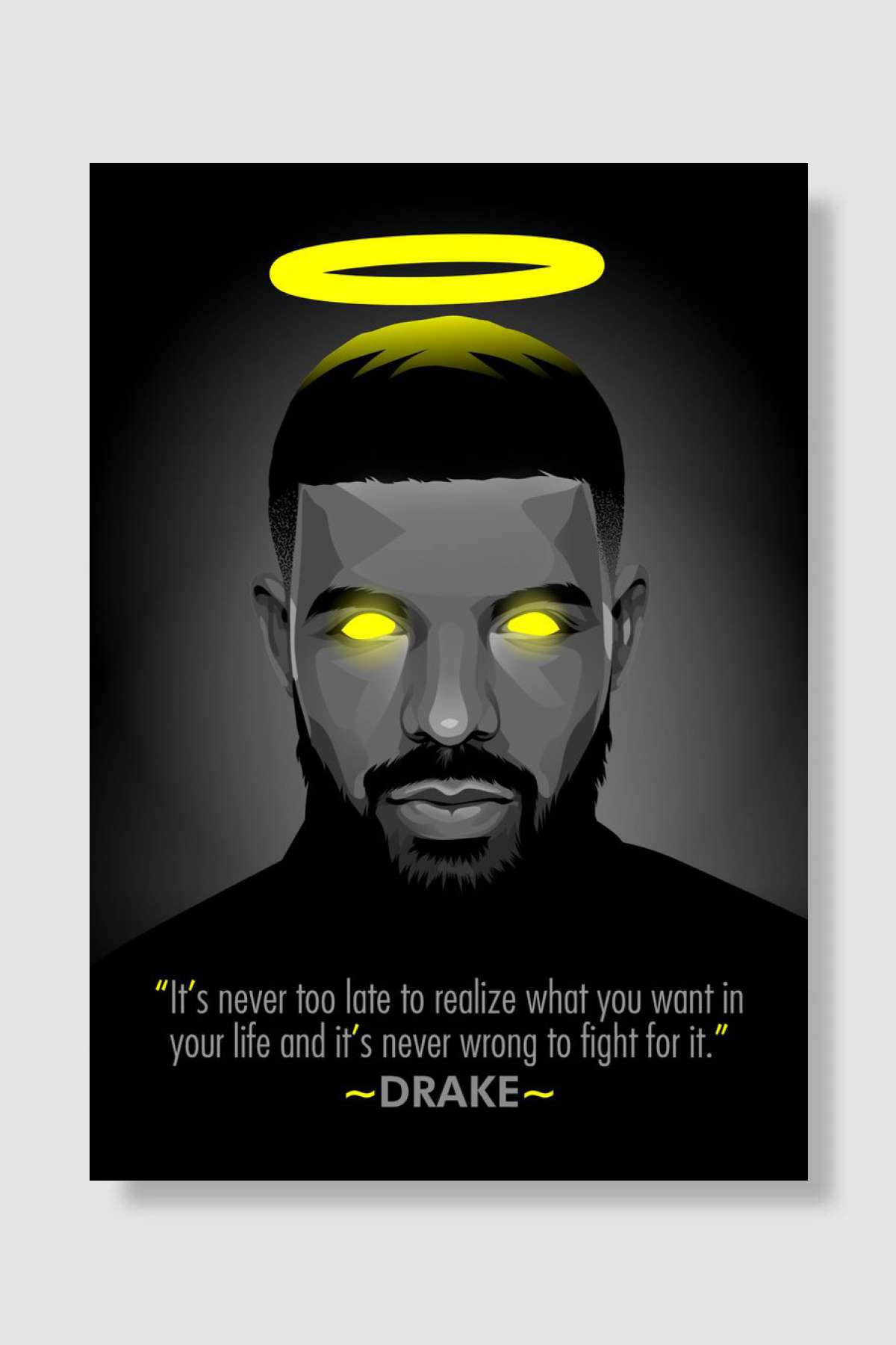 Drake Müzik Poster Çerçevesiz Yüksek Kalite Müzik Afiş Duvar Poster