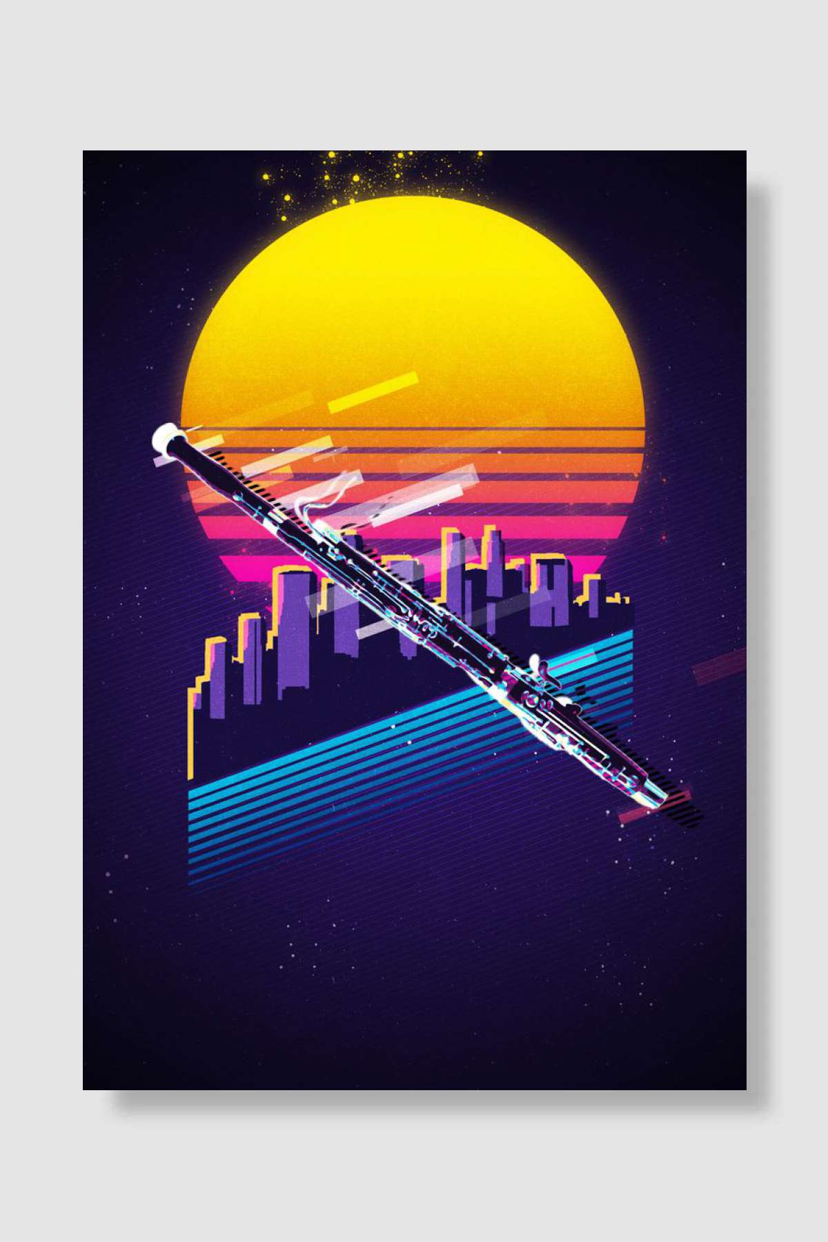 Flute Müzik Poster Çerçevesiz Yüksek Kalite Müzik Afiş Duvar Poster - En İyi Fiyatlarla